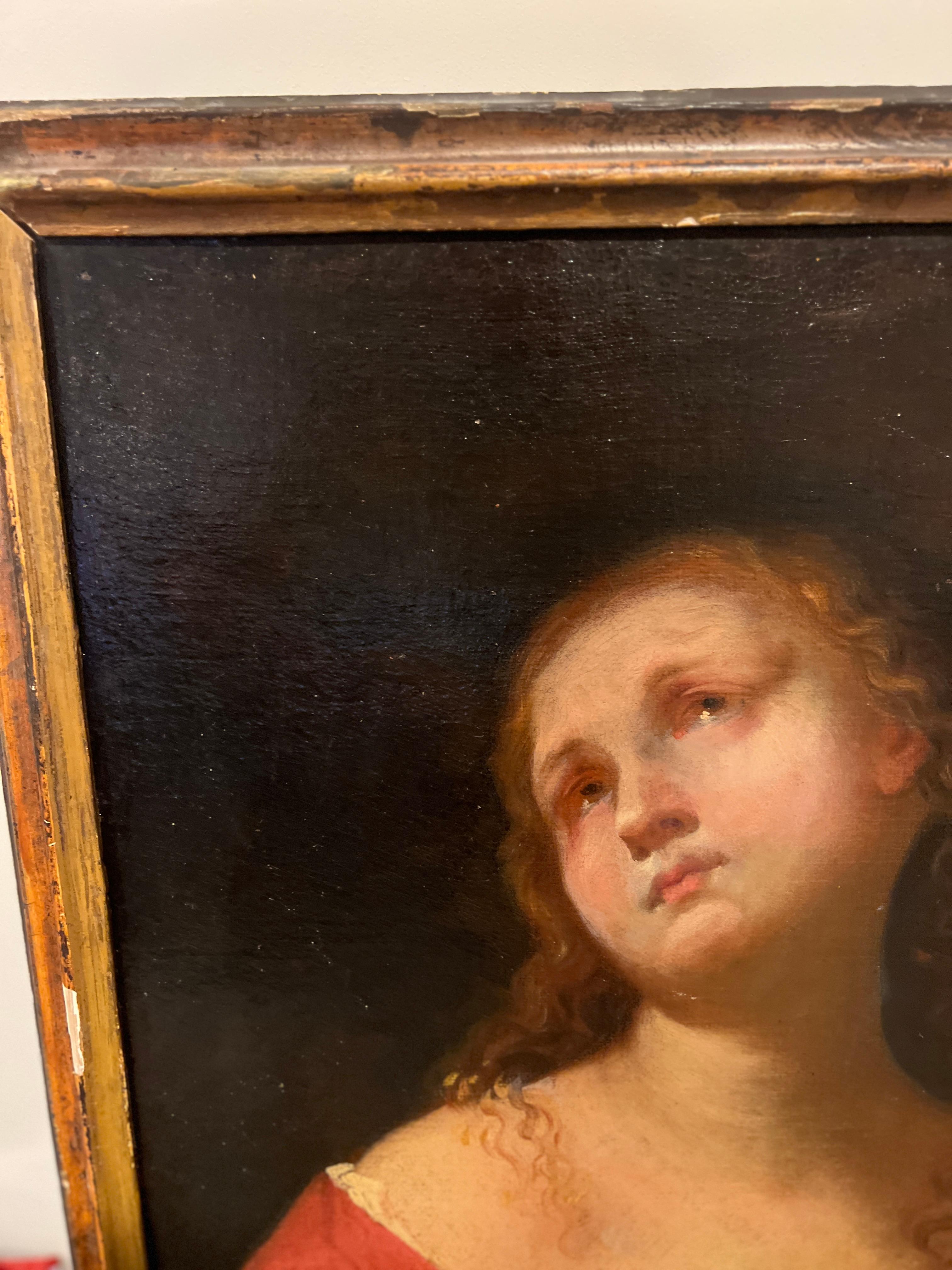 Baroque 18th Century, Italian 'Memento Mori' Old Master School of Guido Reni For Sale
