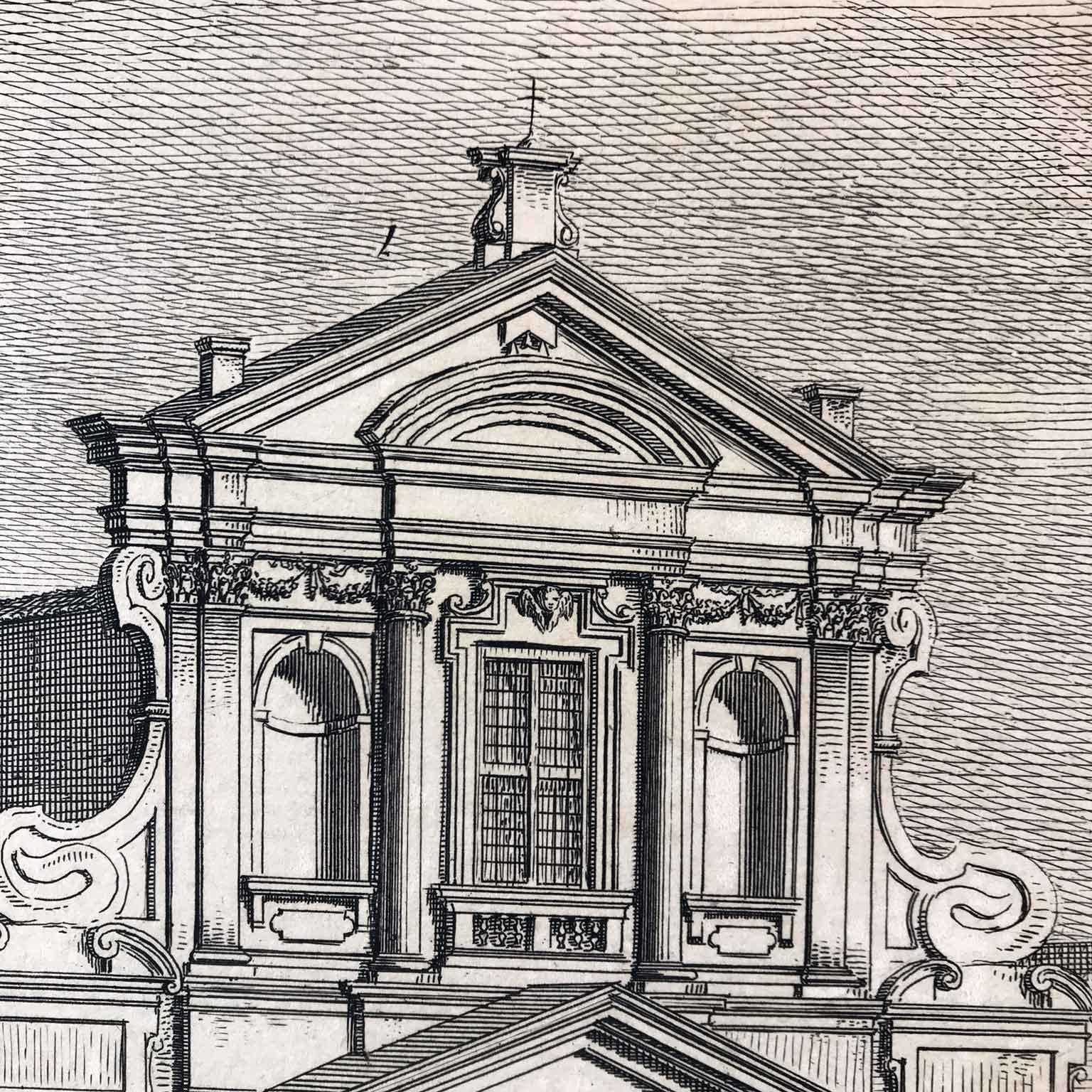 Italienische Mailänder Ansicht aus dem 18. Jahrhundert, Radierung von Aspari Domenico 1788 im Angebot 5