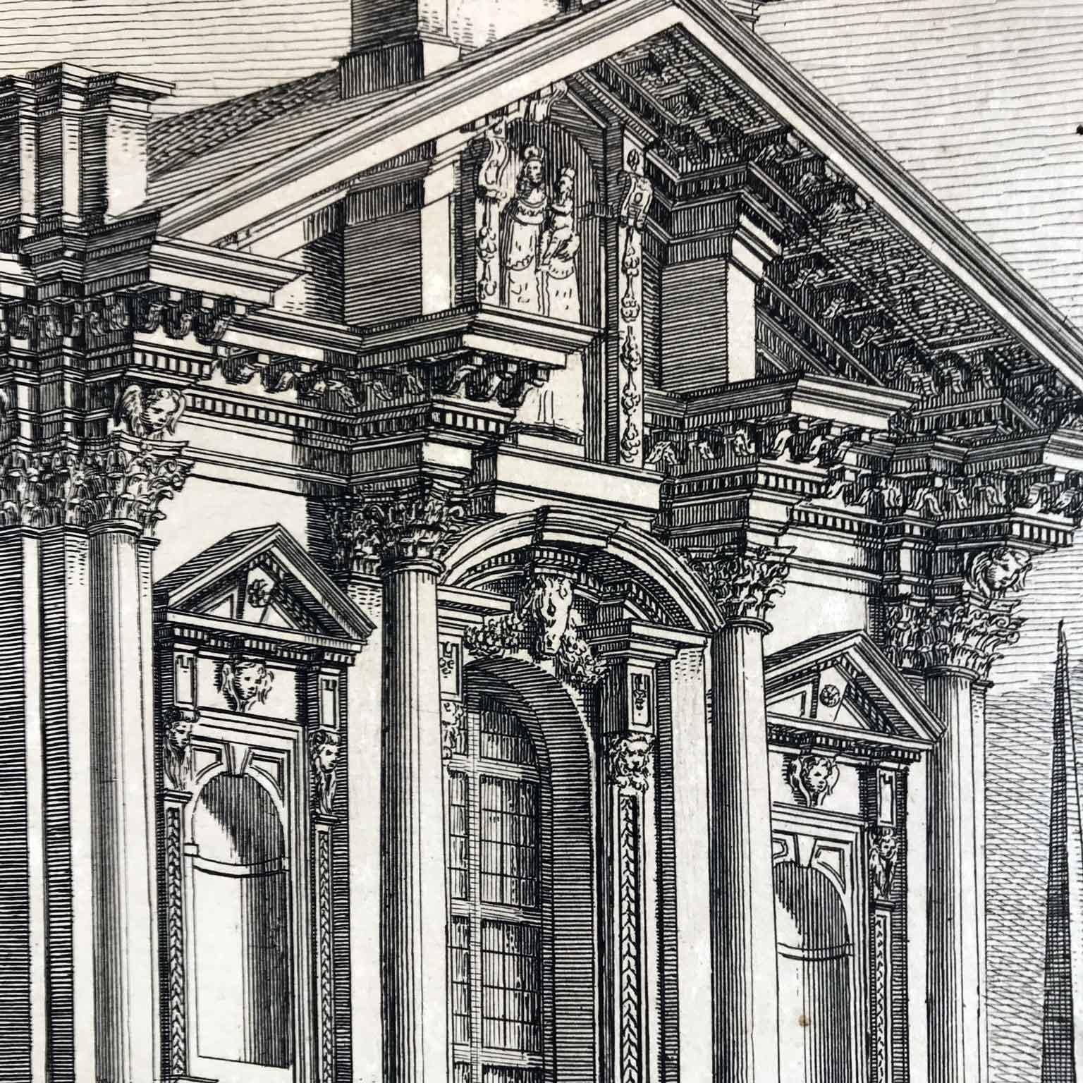18th Century Italian Milan View Etching by Aspari Domenico 1788 For Sale 4