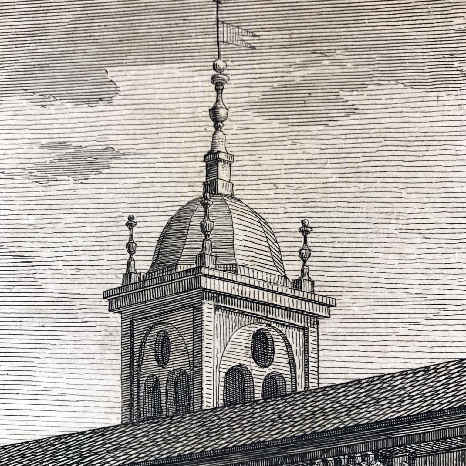 Italienische Mailänder Ansicht aus dem 18. Jahrhundert, Radierung von Aspari Domenico 1788 im Angebot 7