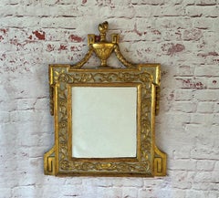 18th Century Italian Neoclassic Giltwood Mirror