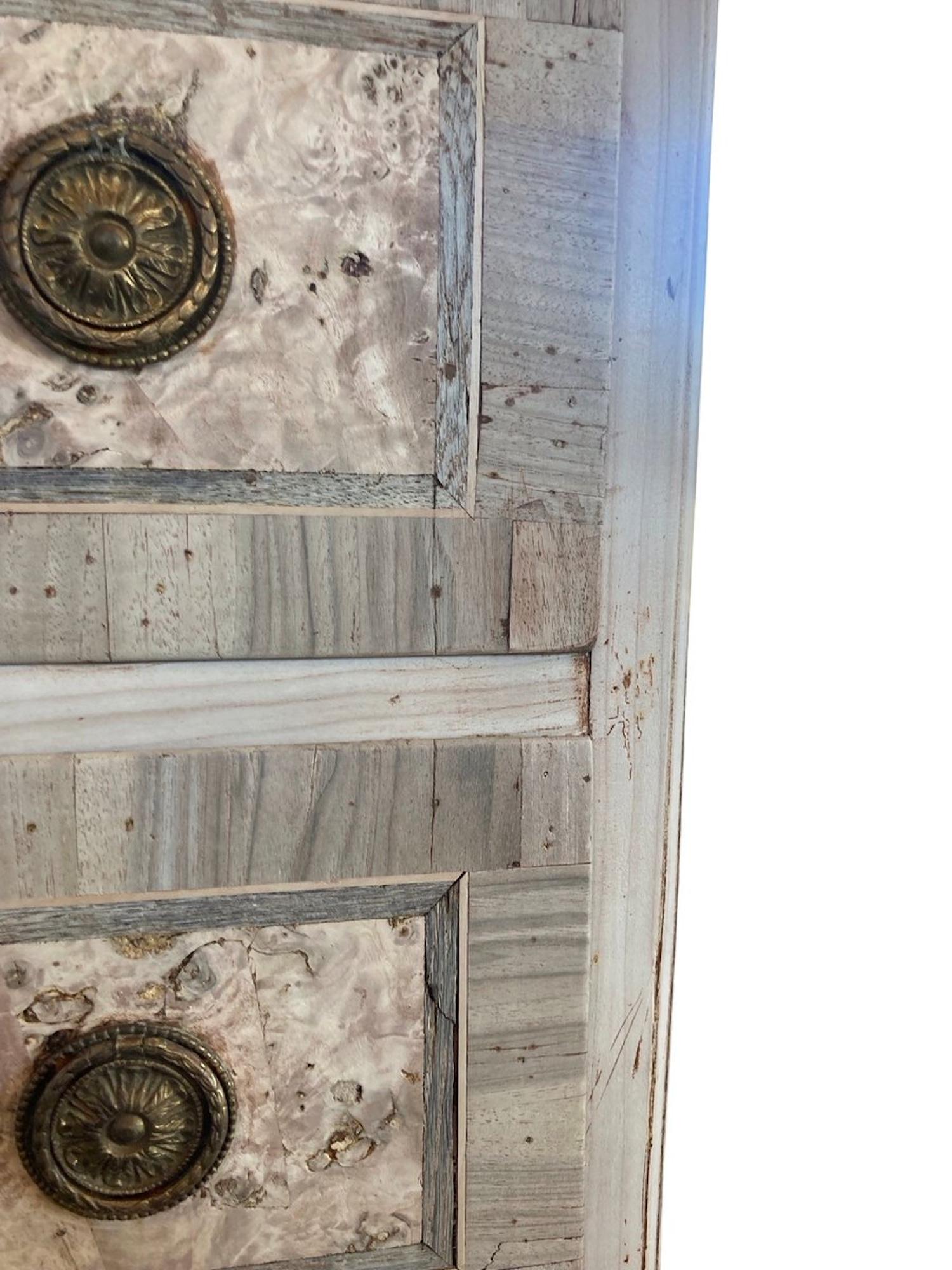 18th Century Italian Neoclassical Bleached Cherry Commode with Walnut Burl For Sale 13
