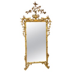 Miroir en bois sculpté néoclassique italien du XVIIIe siècle