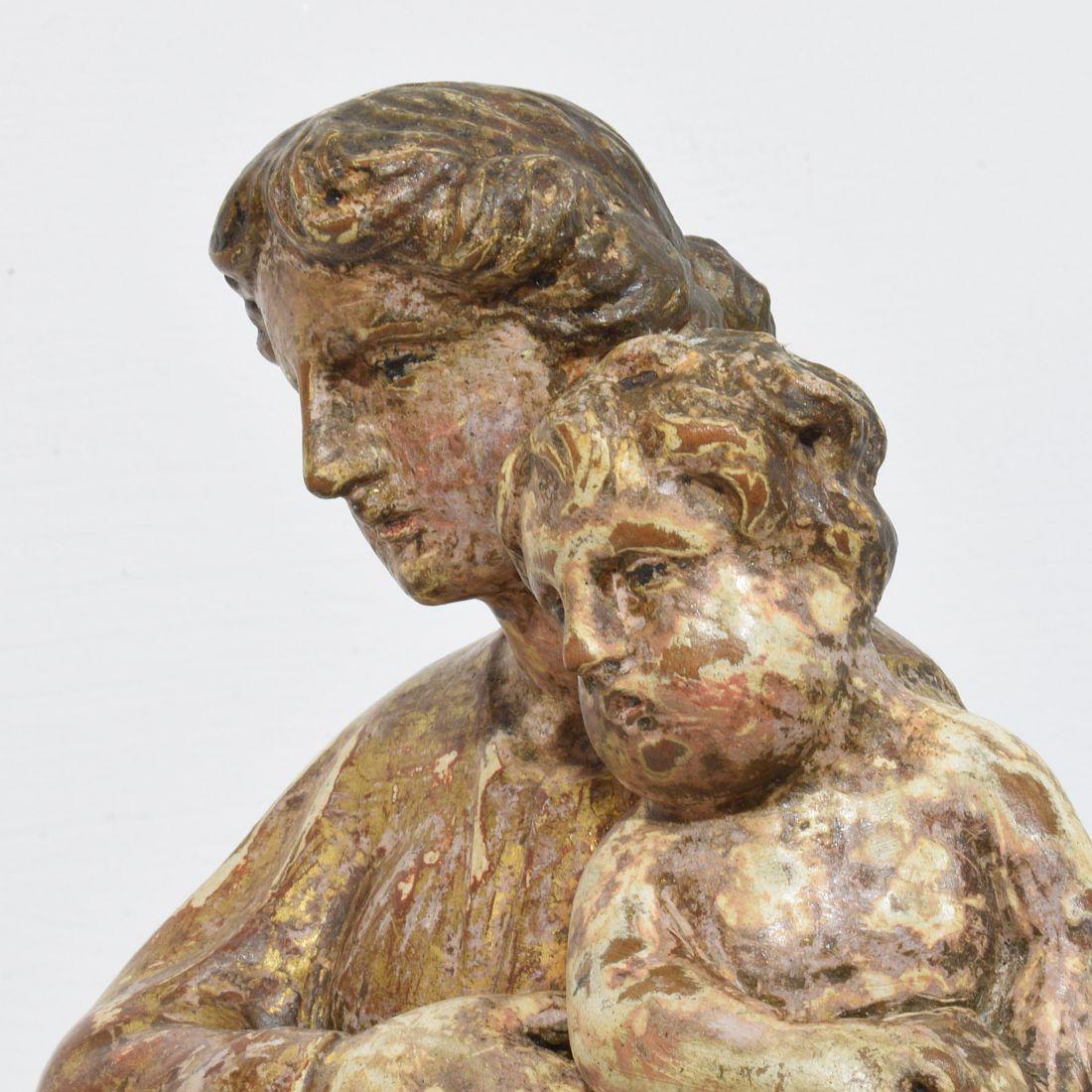 Madonna avec enfant néoclassique italienne du 18ème siècle en vente 9