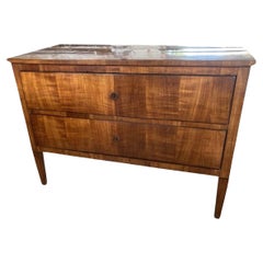 18th Century Italian Neoclassical Chest of Drawers with Walnut Bookmatch Veneer