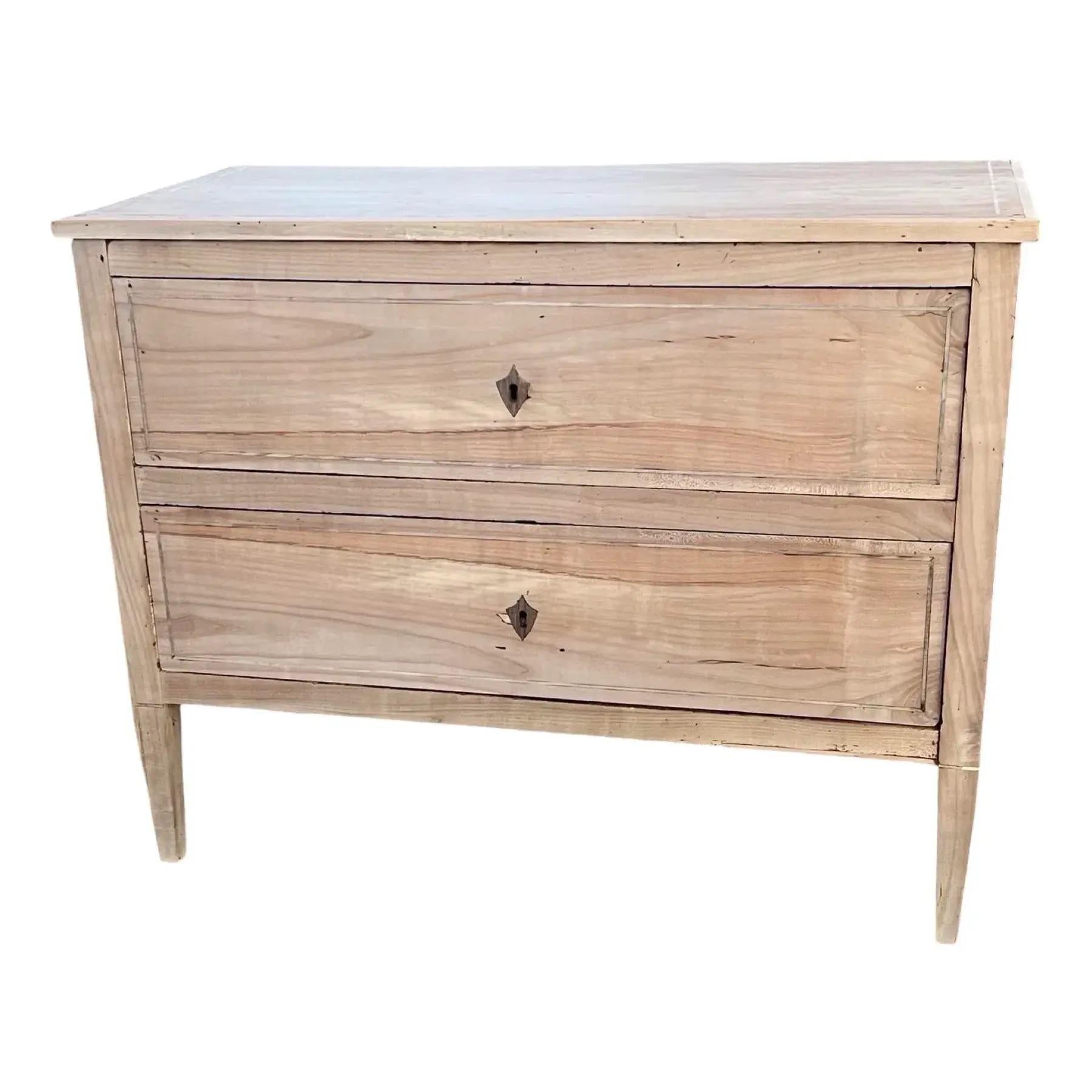 18th Century Italian Neoclassical Commode in Bleached Cherry 9