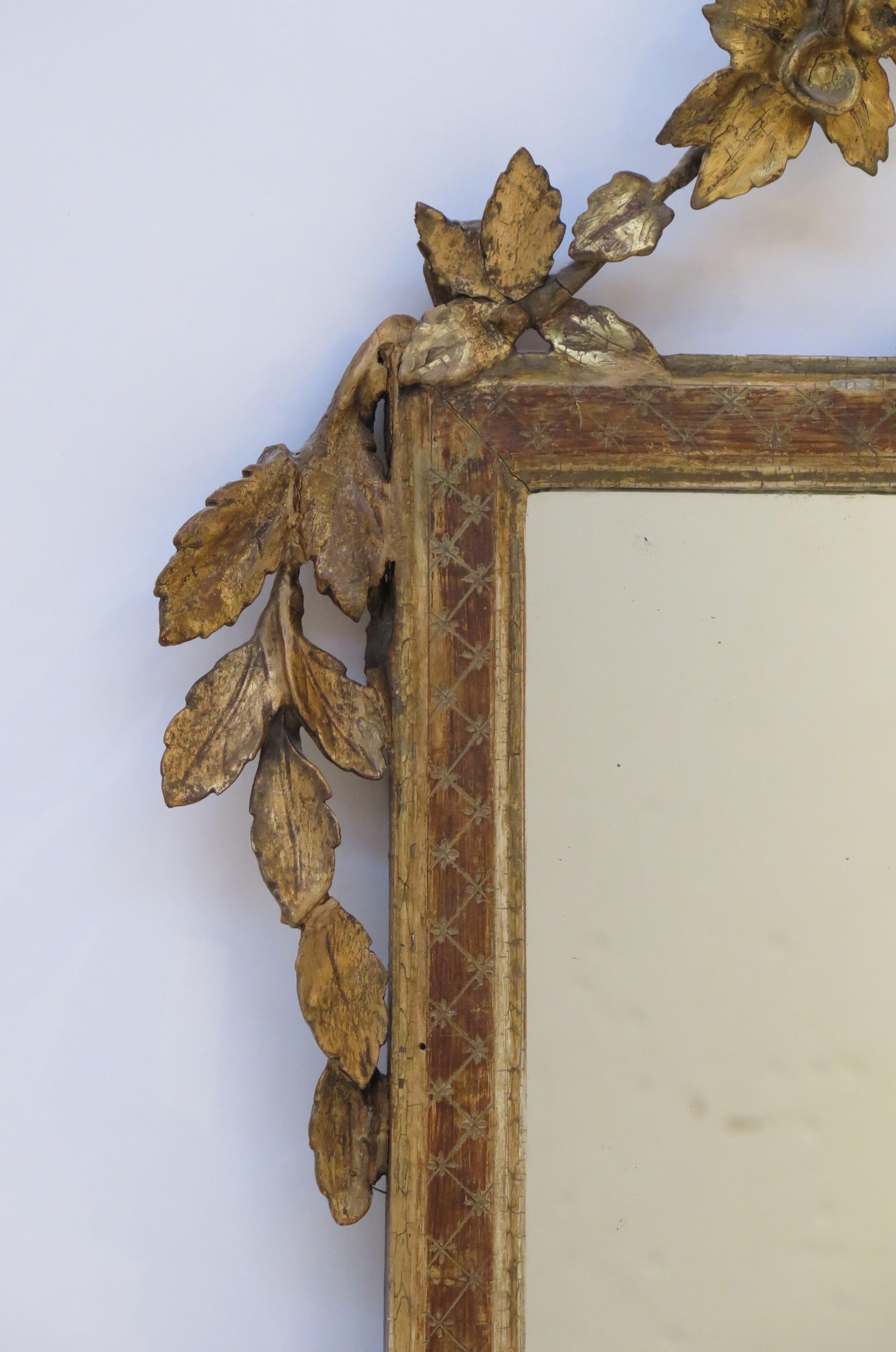 A Italian Neoclassic Giltwood Mirror 6