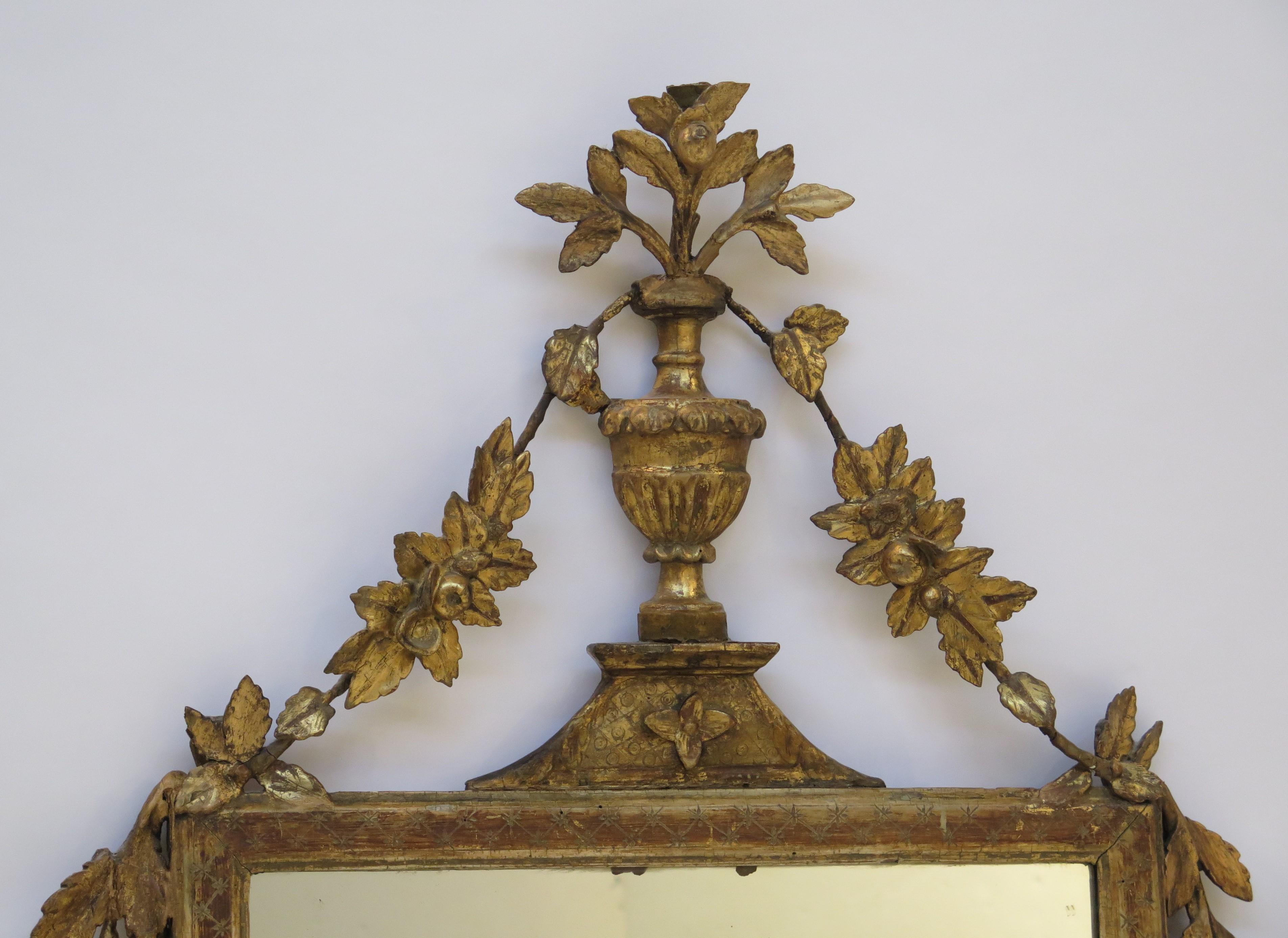 A Italian Neoclassic Giltwood Mirror 2