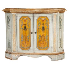 18th Century Italian Neoclassical Painted and Decorated Cabinet