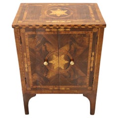 18th Century Italian of the Period Louis XVI Inlaid Walnut Large Nightstand