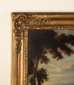 18th Century Italian Oil on Canvas of a Hunting Scene