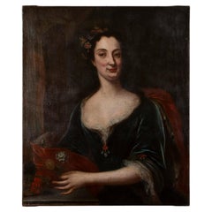 18th Century Italian Oil on Canvas Portrait of a Lady