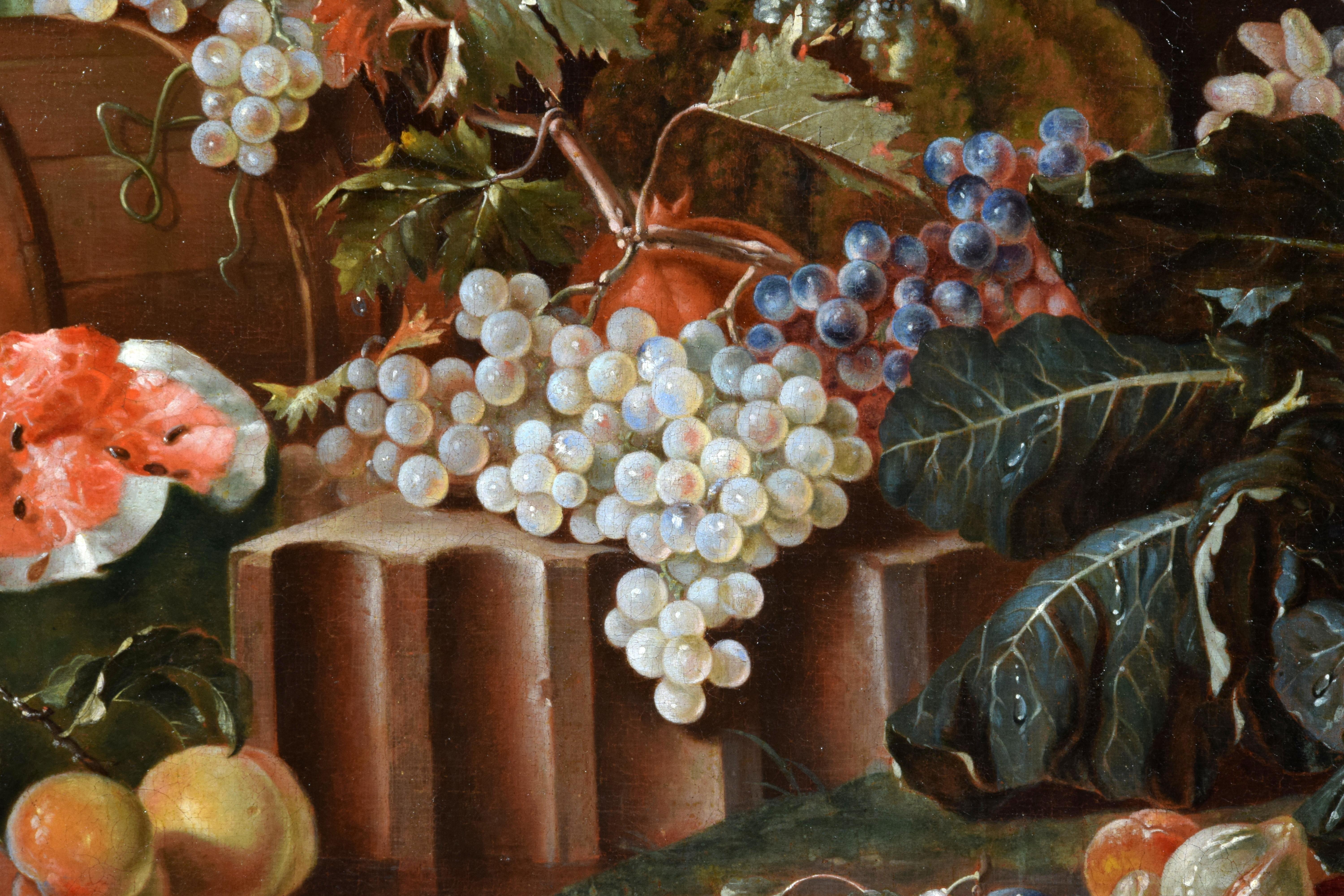 XVIIIe siècle, Huile italienne sur toile Nature morte de Pietro Navarra en vente 9