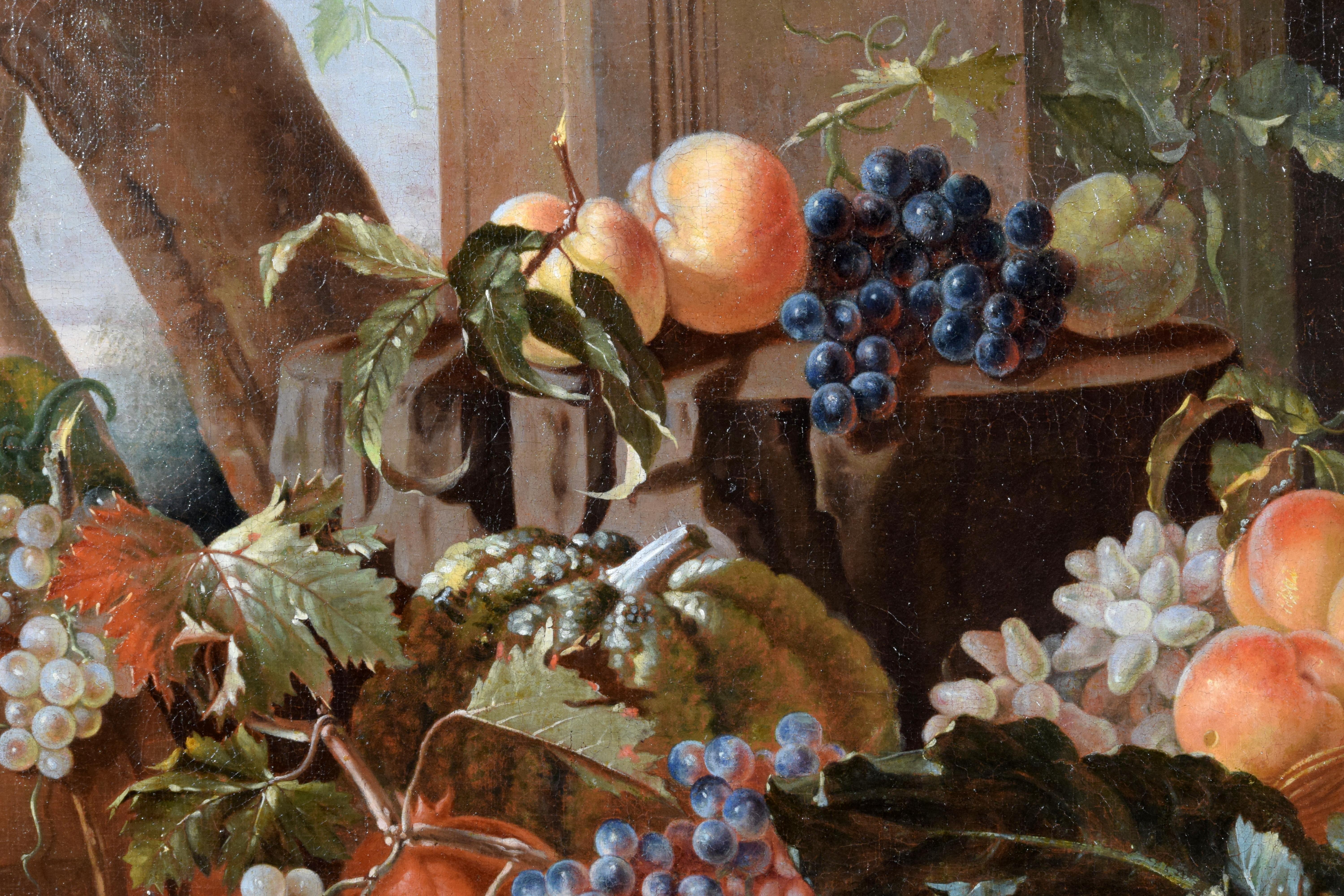 XVIIIe siècle, Huile italienne sur toile Nature morte de Pietro Navarra en vente 10