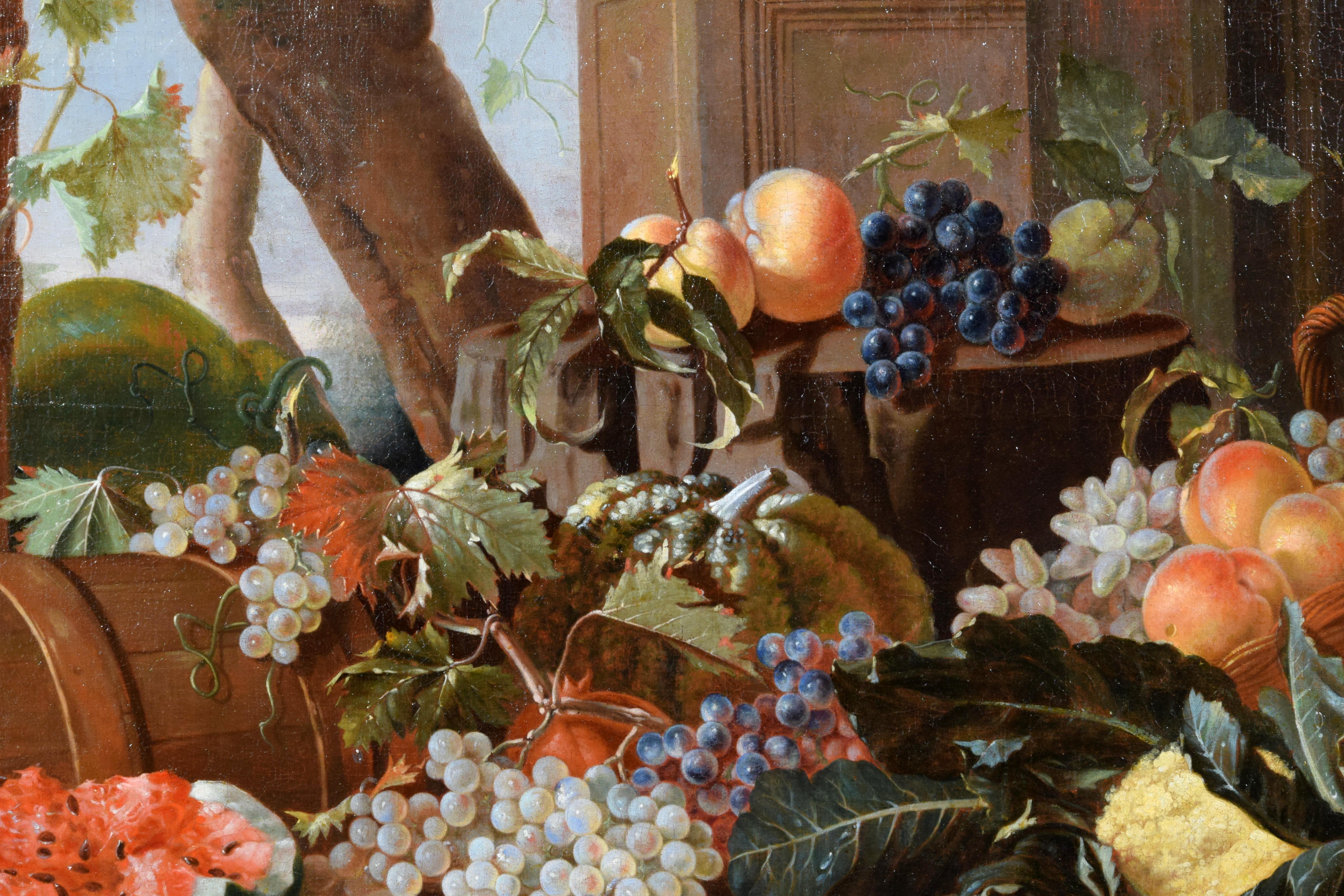 XVIIIe siècle, Huile italienne sur toile Nature morte de Pietro Navarra en vente 3
