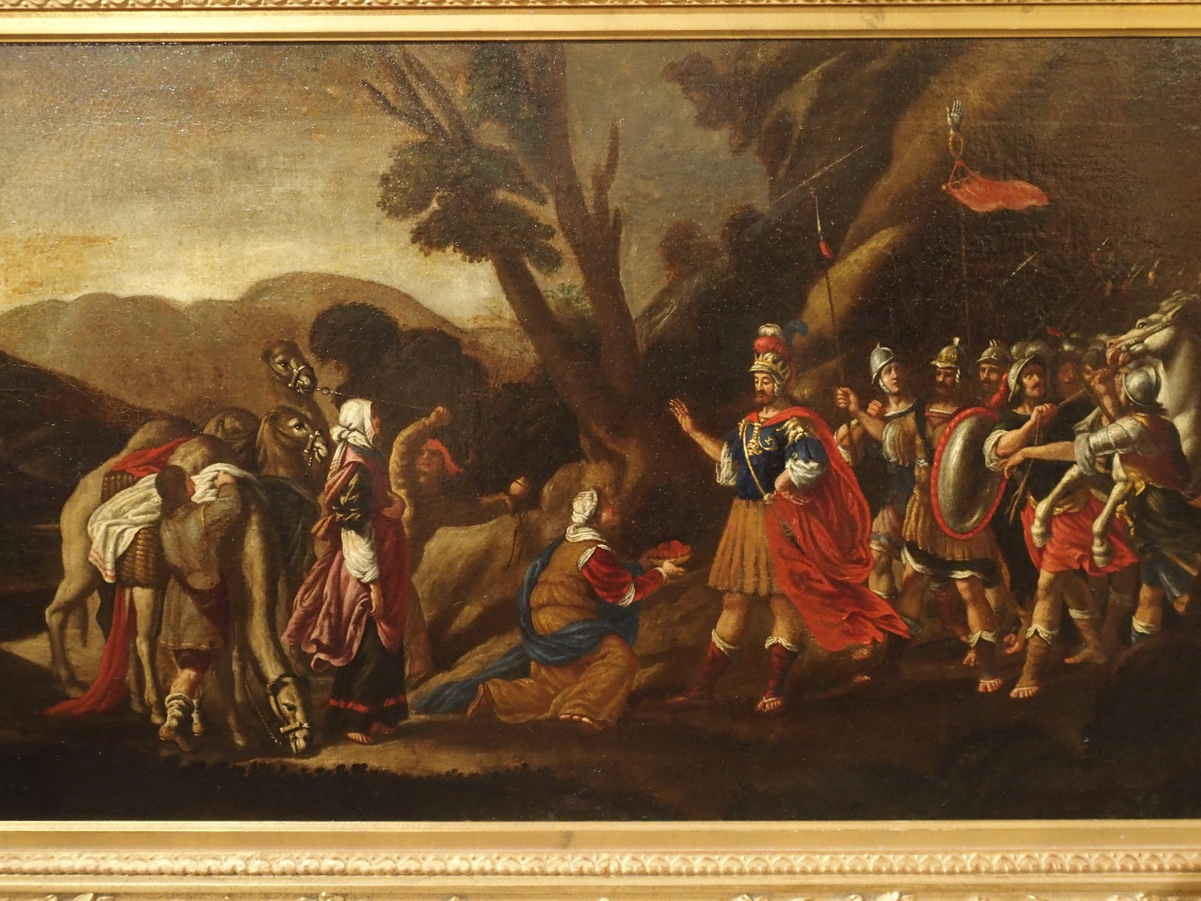 18th Century Italian Oil Painting on Canvas in Giltwood Frame 15