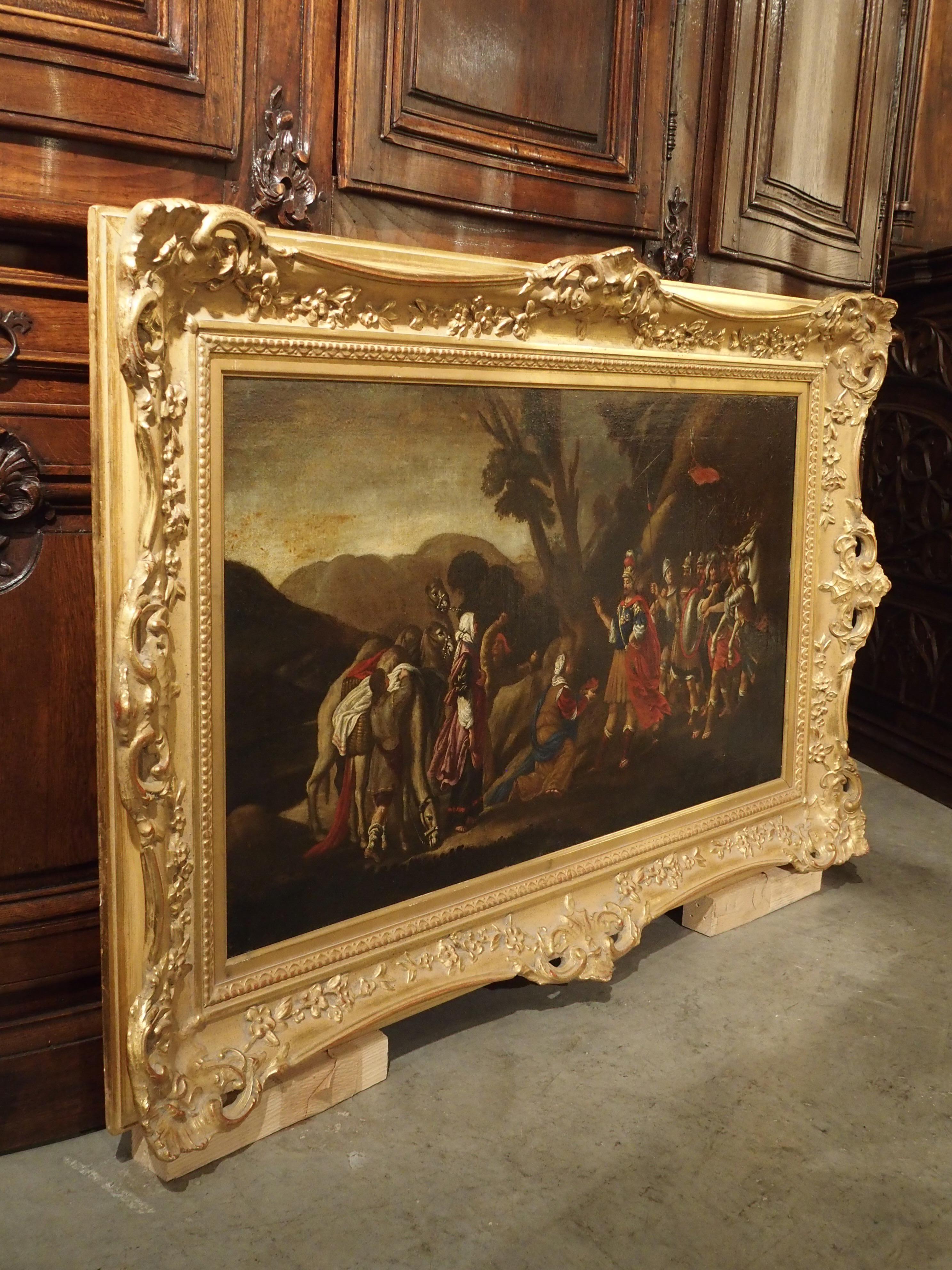18th Century Italian Oil Painting on Canvas in Giltwood Frame 3