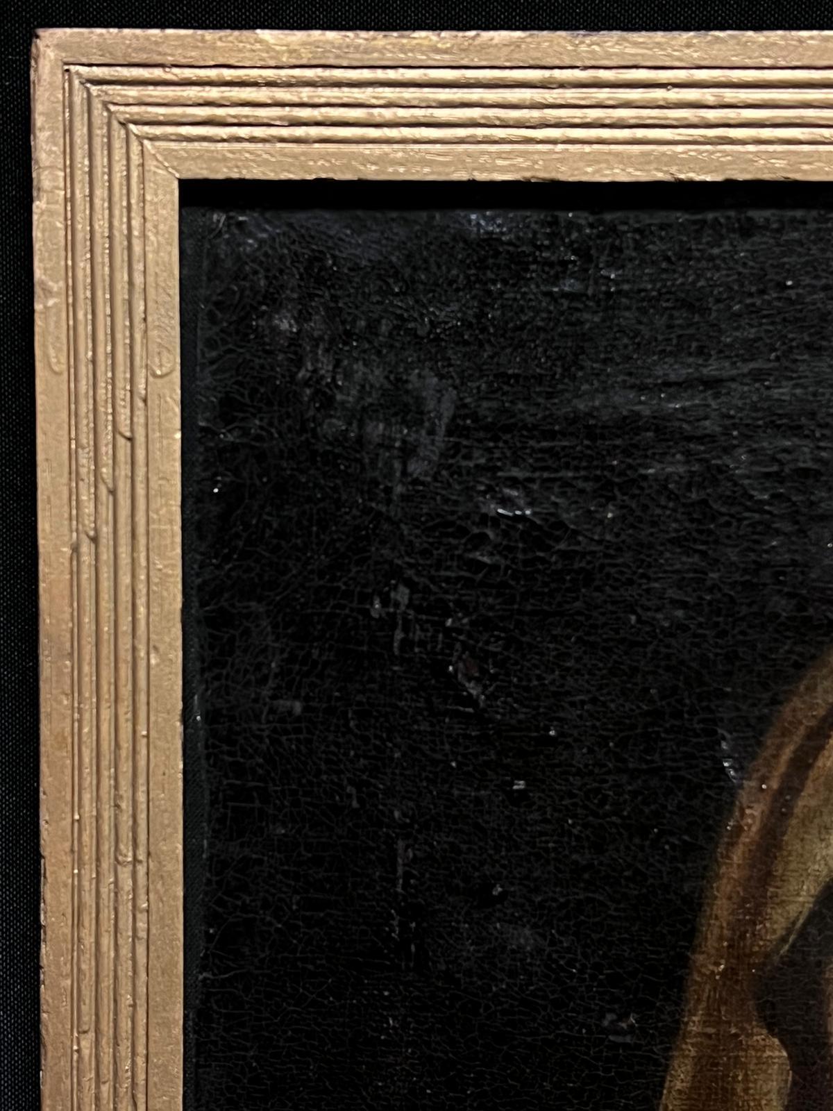 Pintura al óleo de un antiguo maestro italiano del siglo XVIII Retrato de la Virgen Madonna - Painting Antiguos maestros de 18th Century Italian Old Master