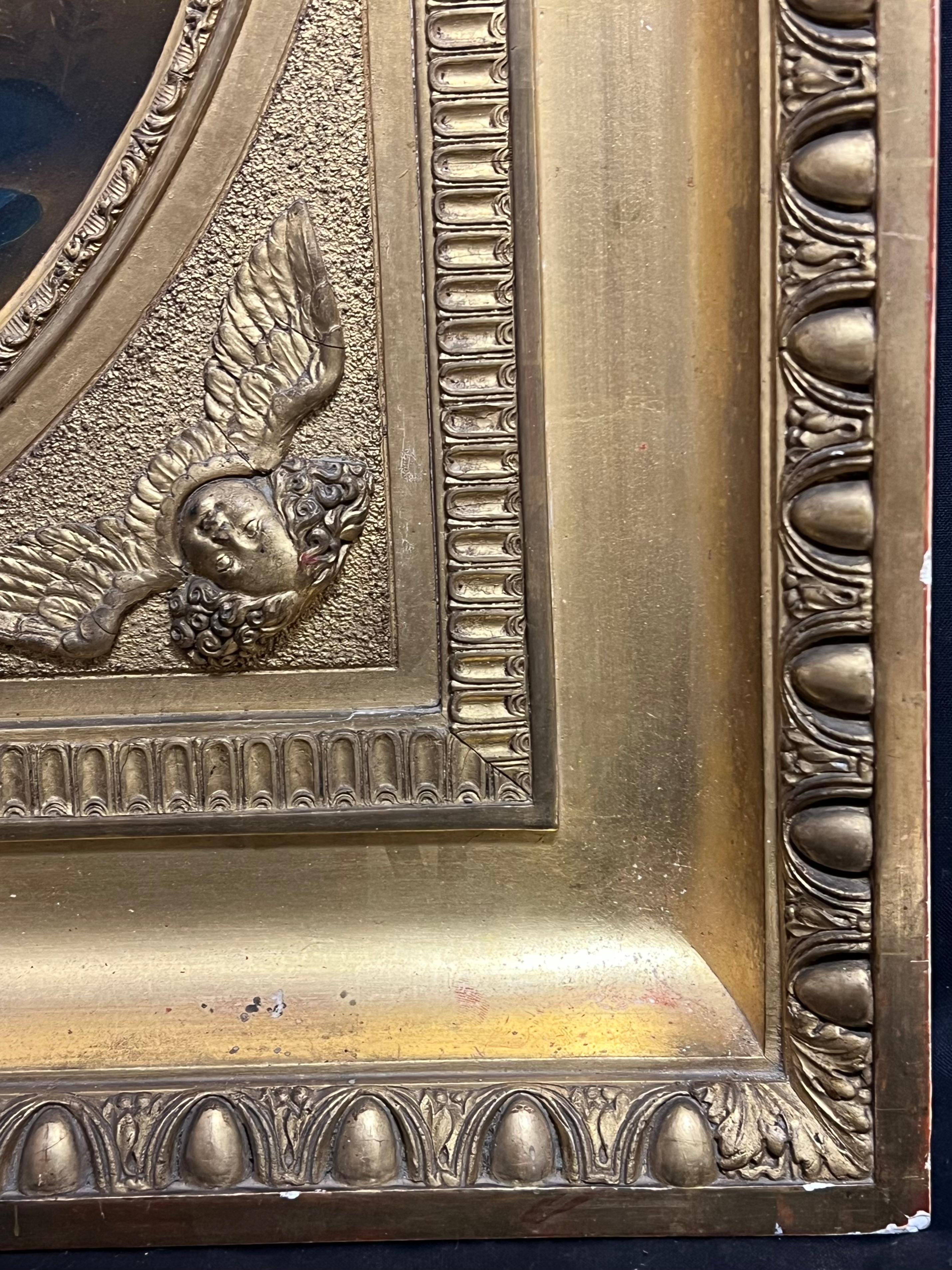Óleo italiano del siglo XVIII Madonna & Child con St. John the Baptist según Rafael en venta 5