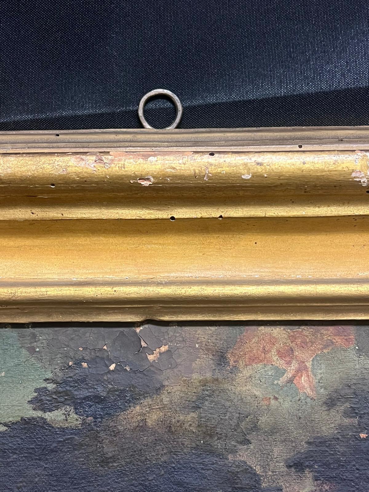 La huida a Egipto Pintura al óleo de un viejo maestro italiano del siglo XVIII - para restaurar - Painting Antiguos maestros de 18th Century Italian Old Master