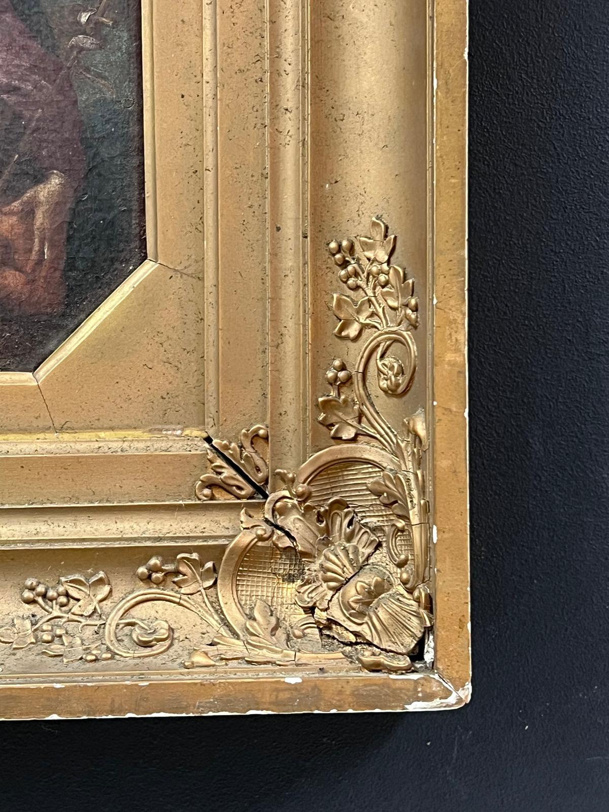 La Virgen con Cristo Niño y St. John Fino Viejo Maestro Italiano del Siglo XVIII en venta 4