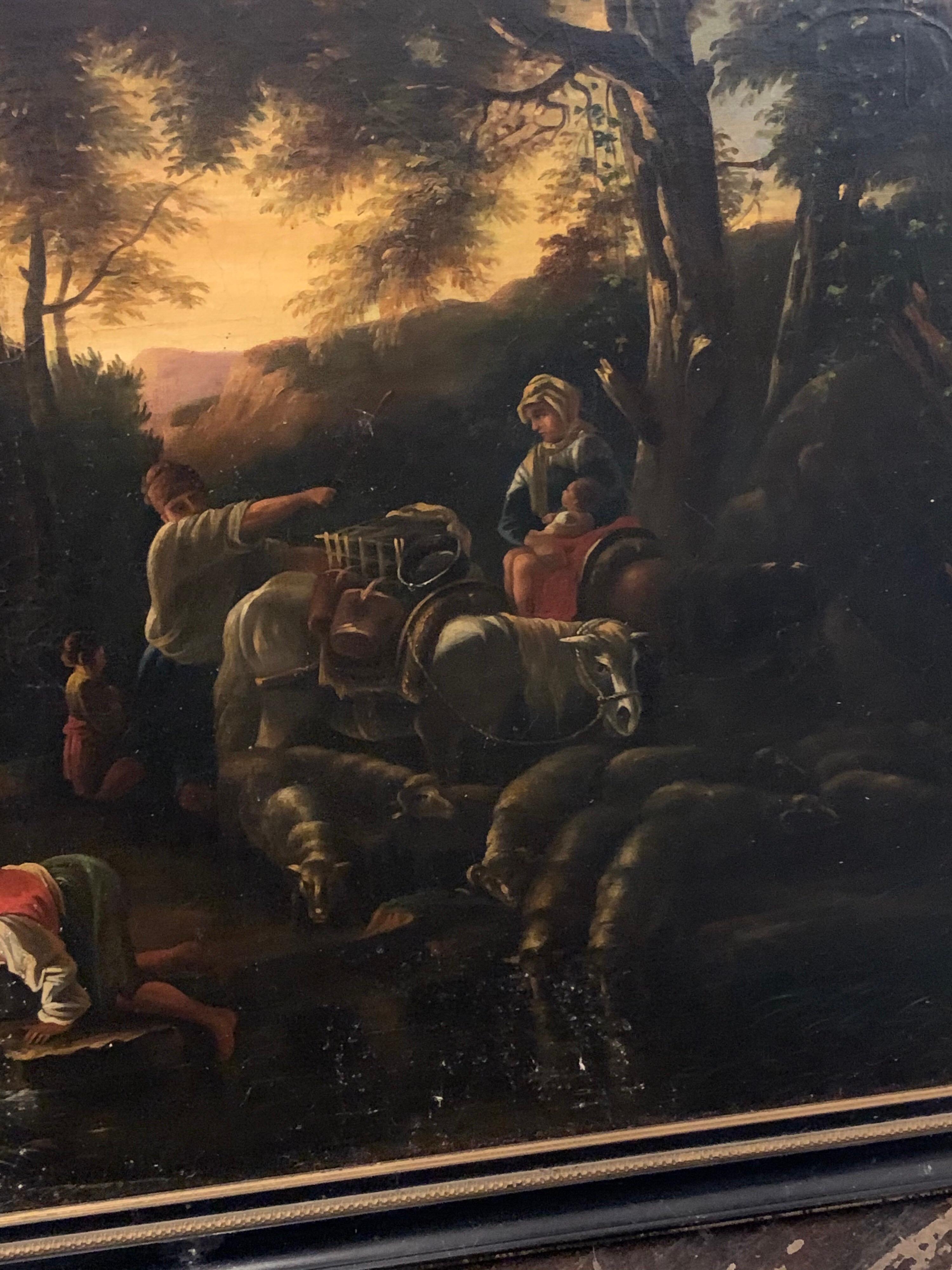 18th Century Italian Old Masters Oil Painting In Good Condition In Dallas, TX