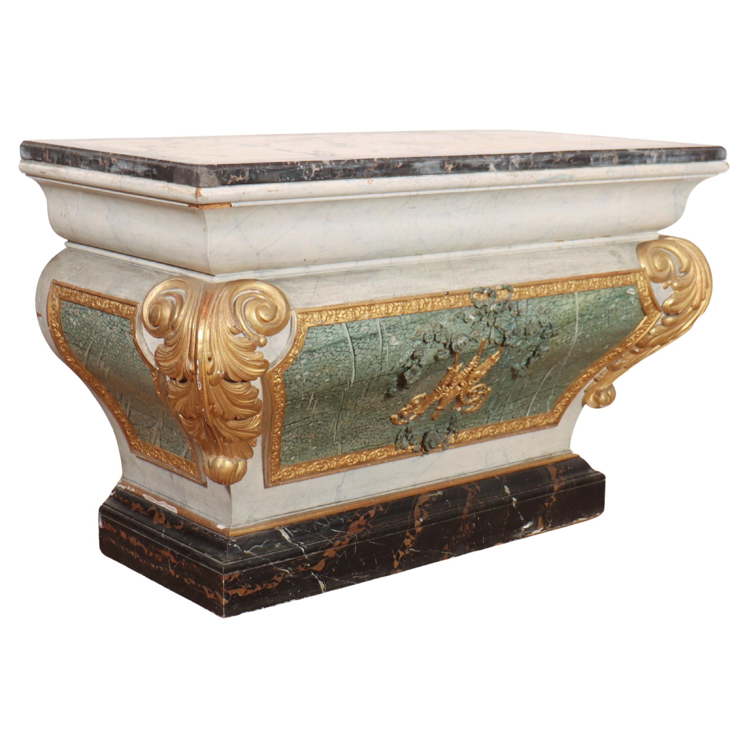 18th Century Italian Original Painted Console