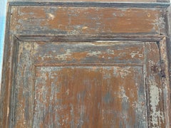 Porta singola originale italiana del XVIII secolo, dipinta, con cornice.