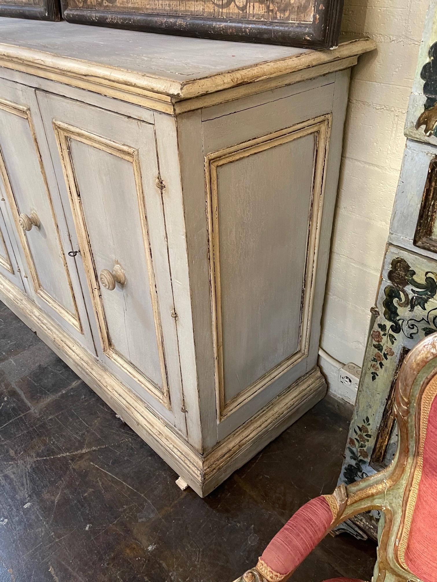 18th Century Italian Painted Buffet In Good Condition For Sale In Dallas, TX