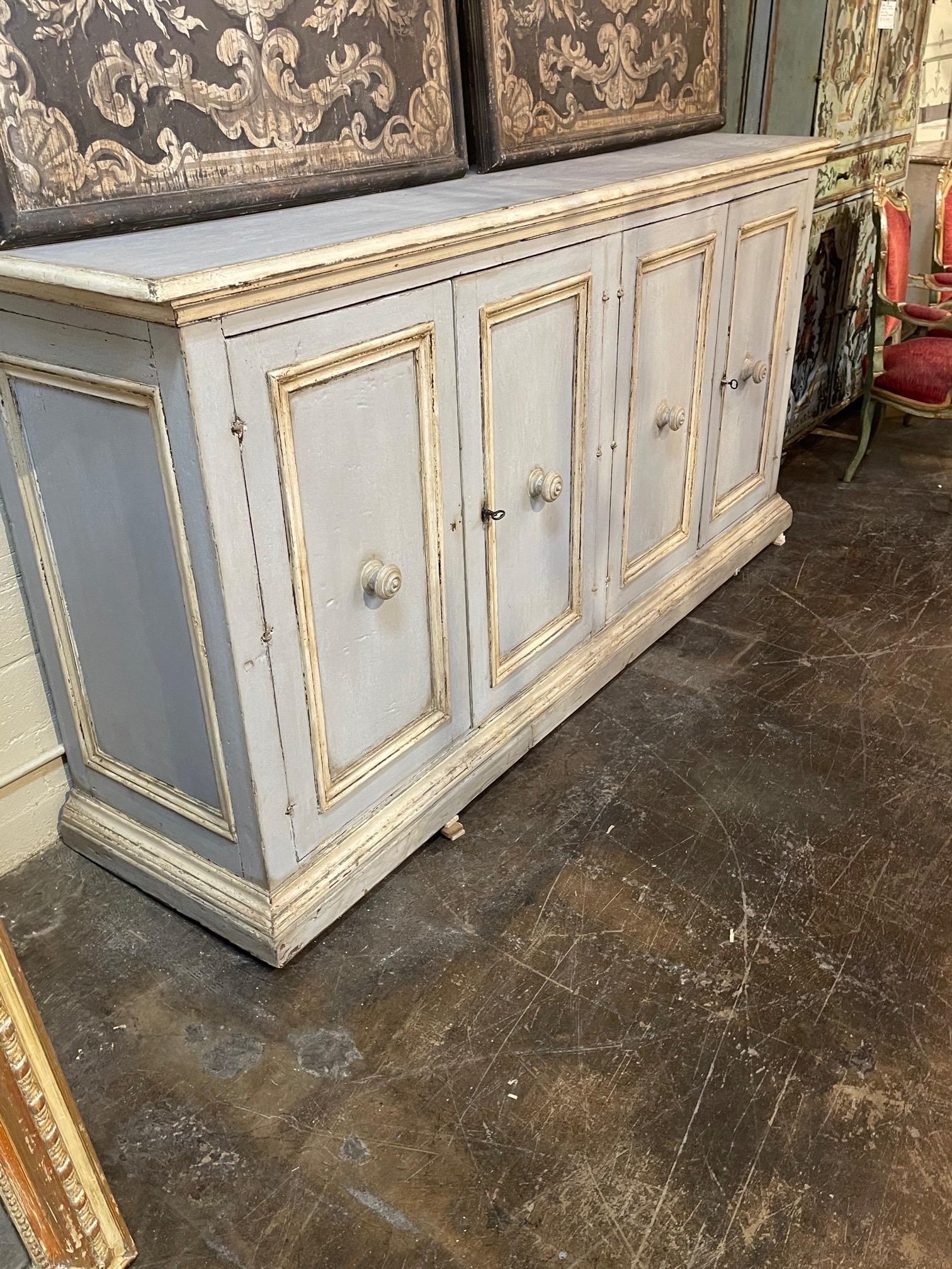 18th Century Italian Painted Buffet For Sale 3
