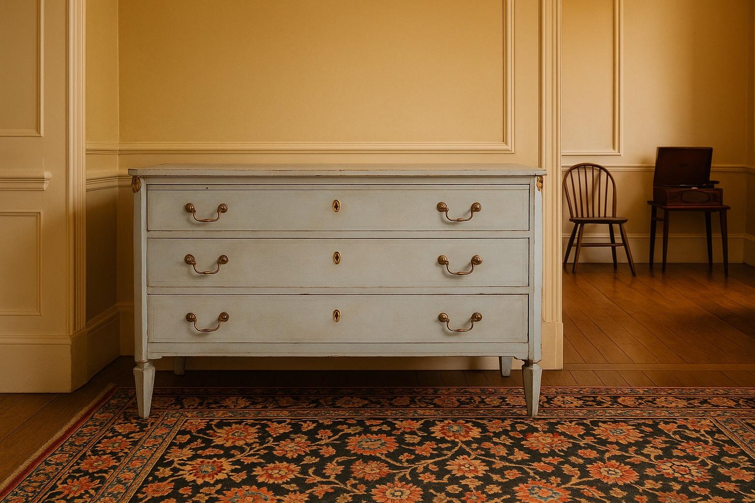18th century Italian painted chest For Sale 3