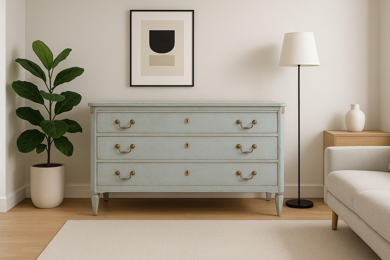 18th century Italian painted chest For Sale 2