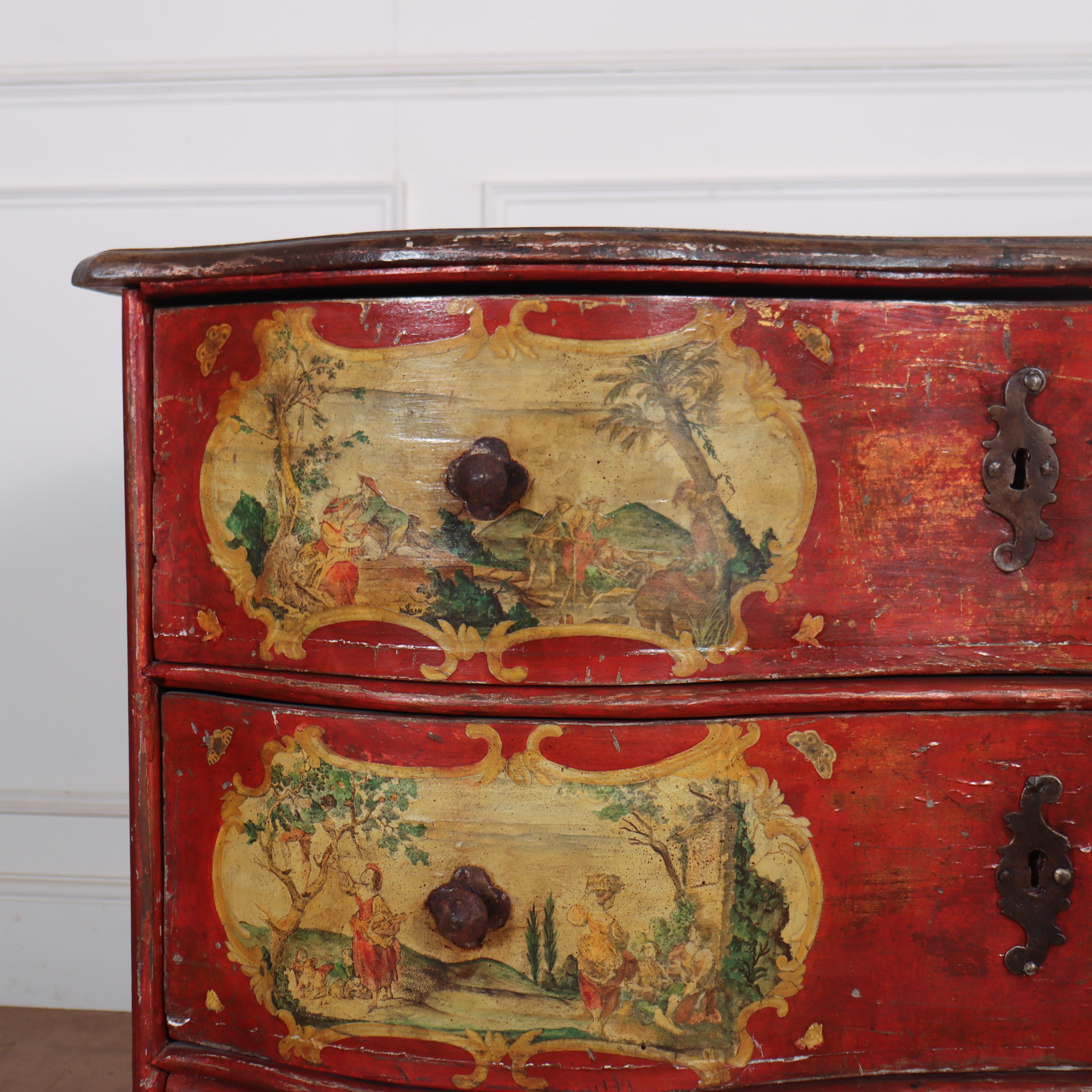18th Century Italian Painted Commode In Good Condition In Leamington Spa, Warwickshire