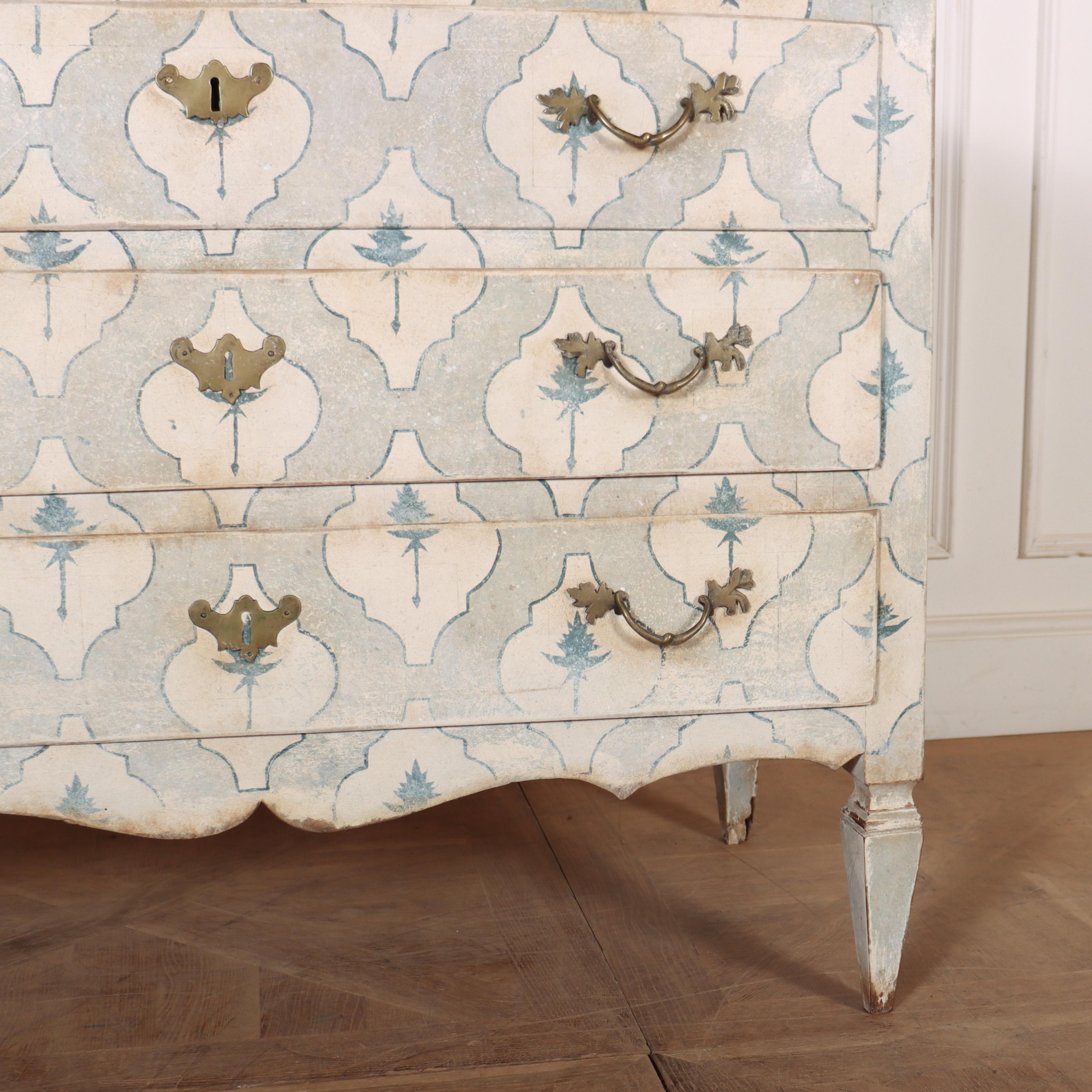 18th Century and Earlier 18th Century Italian Painted Commode For Sale
