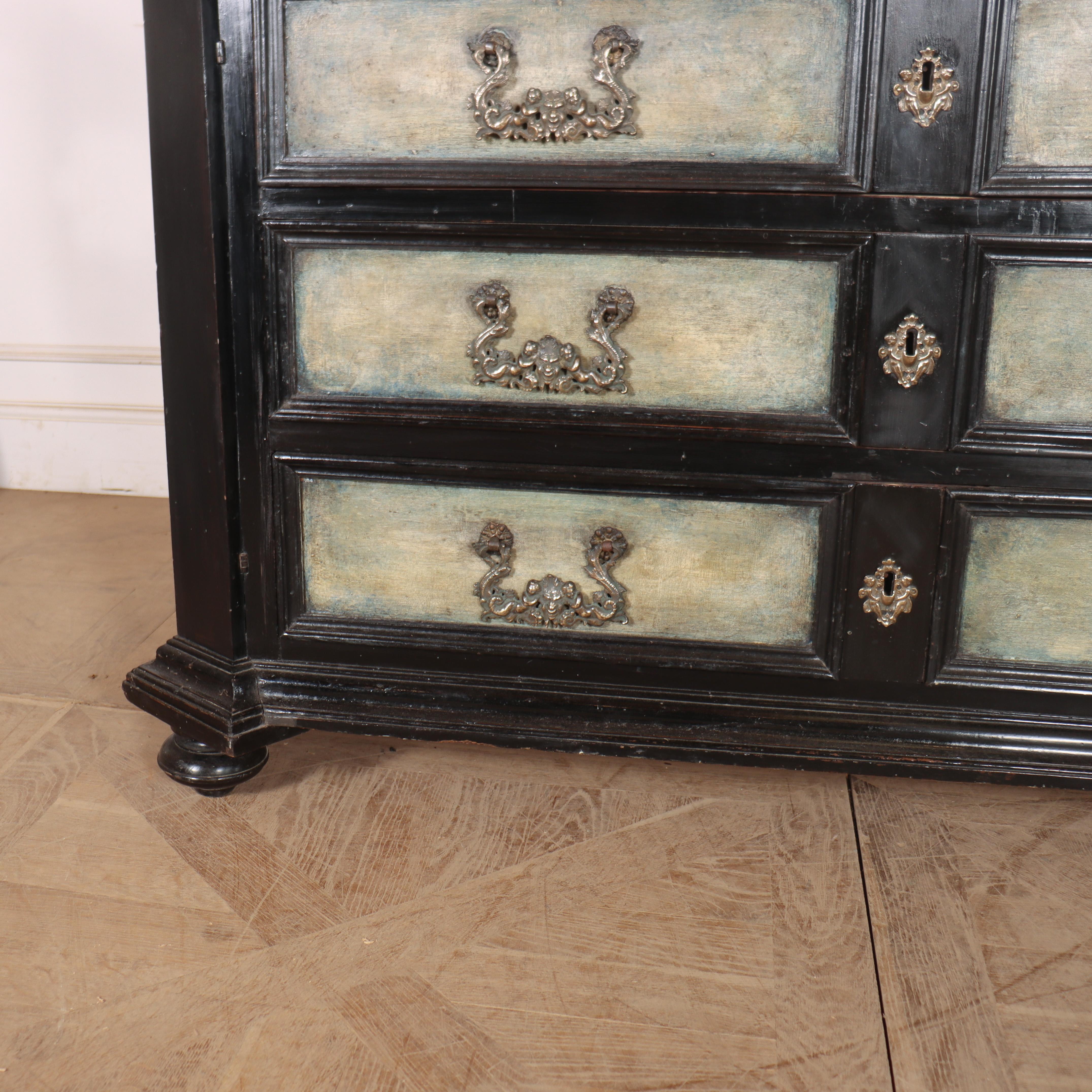 Pine 18th Century Italian Painted Commode For Sale