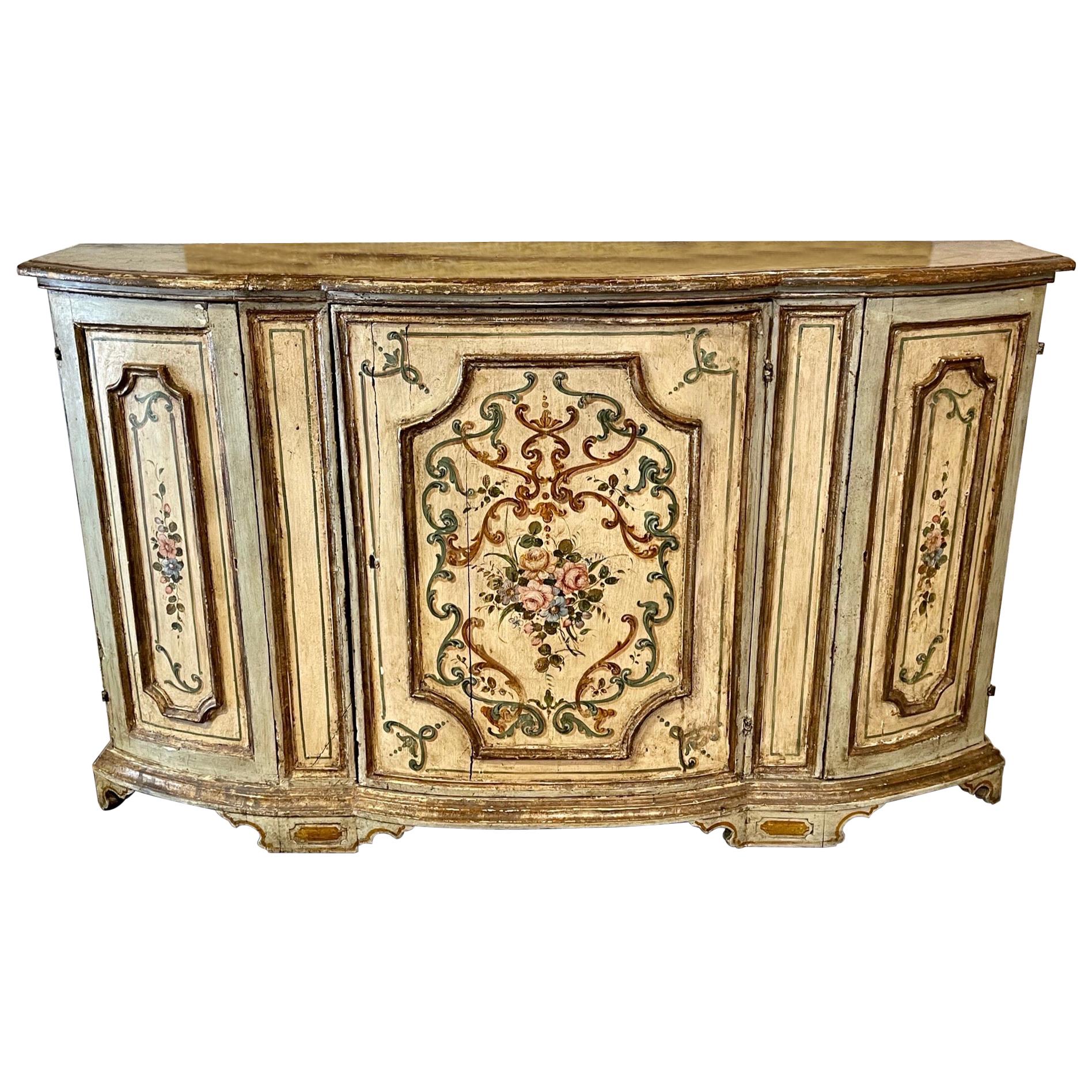 18th Century Italian Painted Commode For Sale