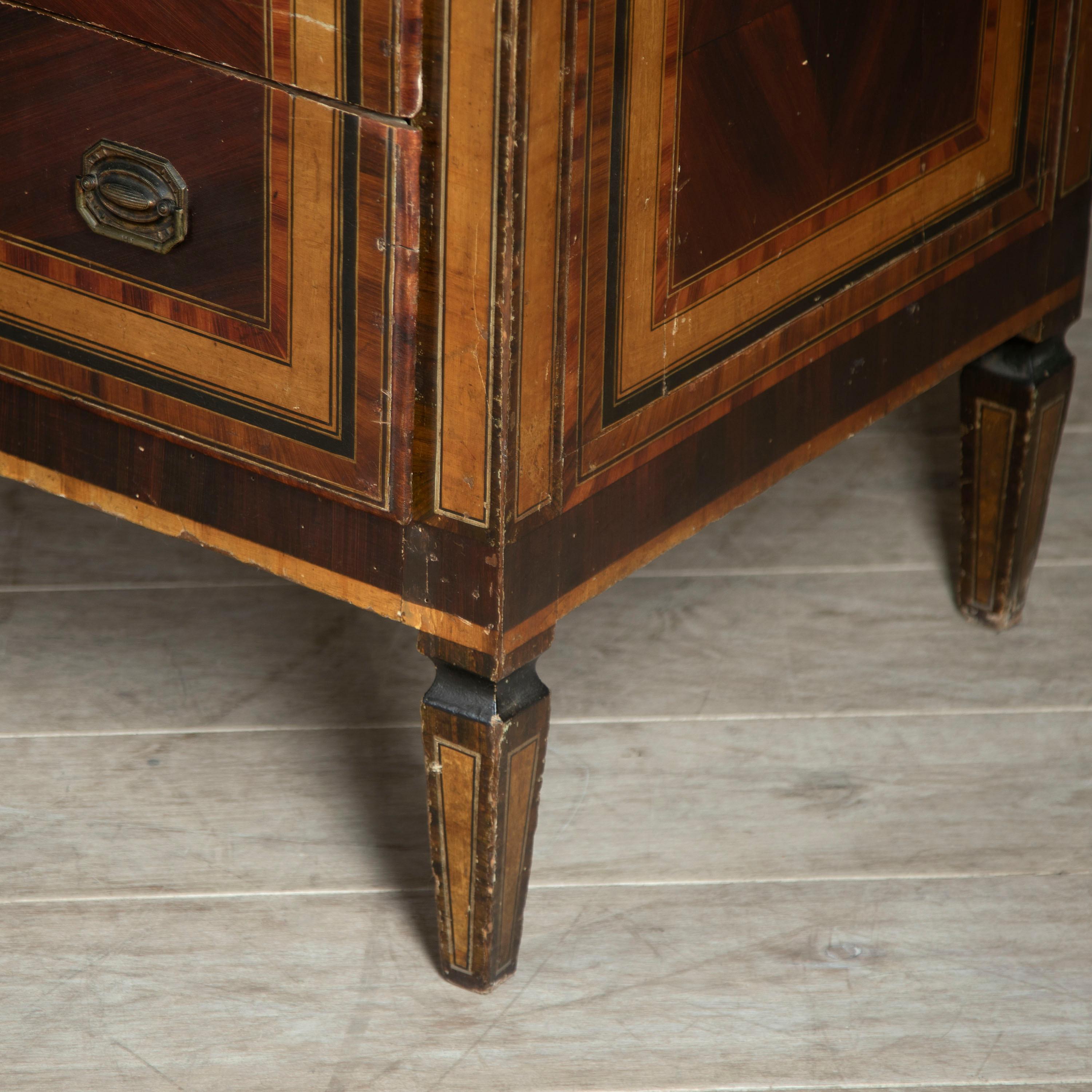 Neoclassical 18th Century Italian Painted Commodes