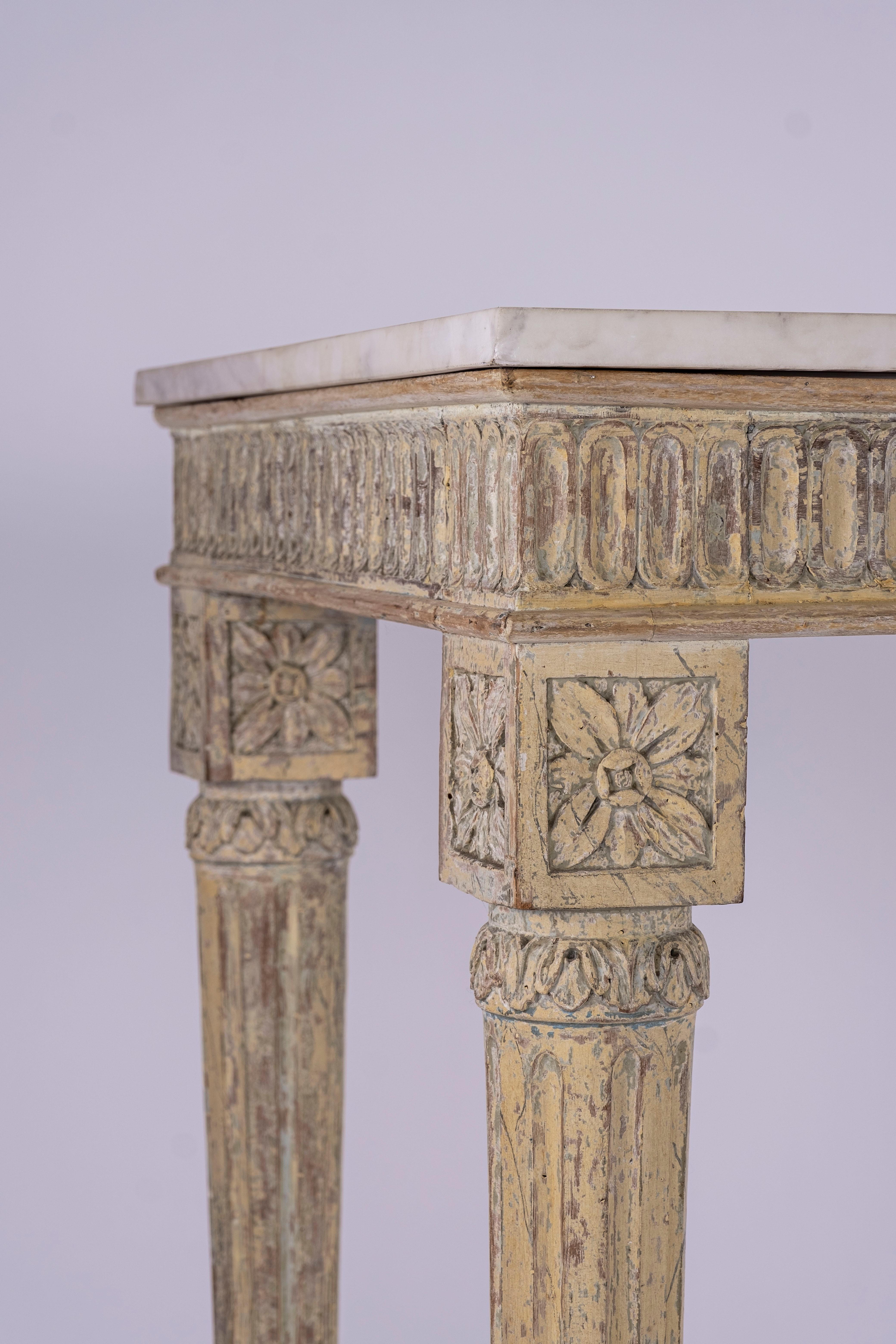 18th Century Italian Painted Console Table For Sale 2