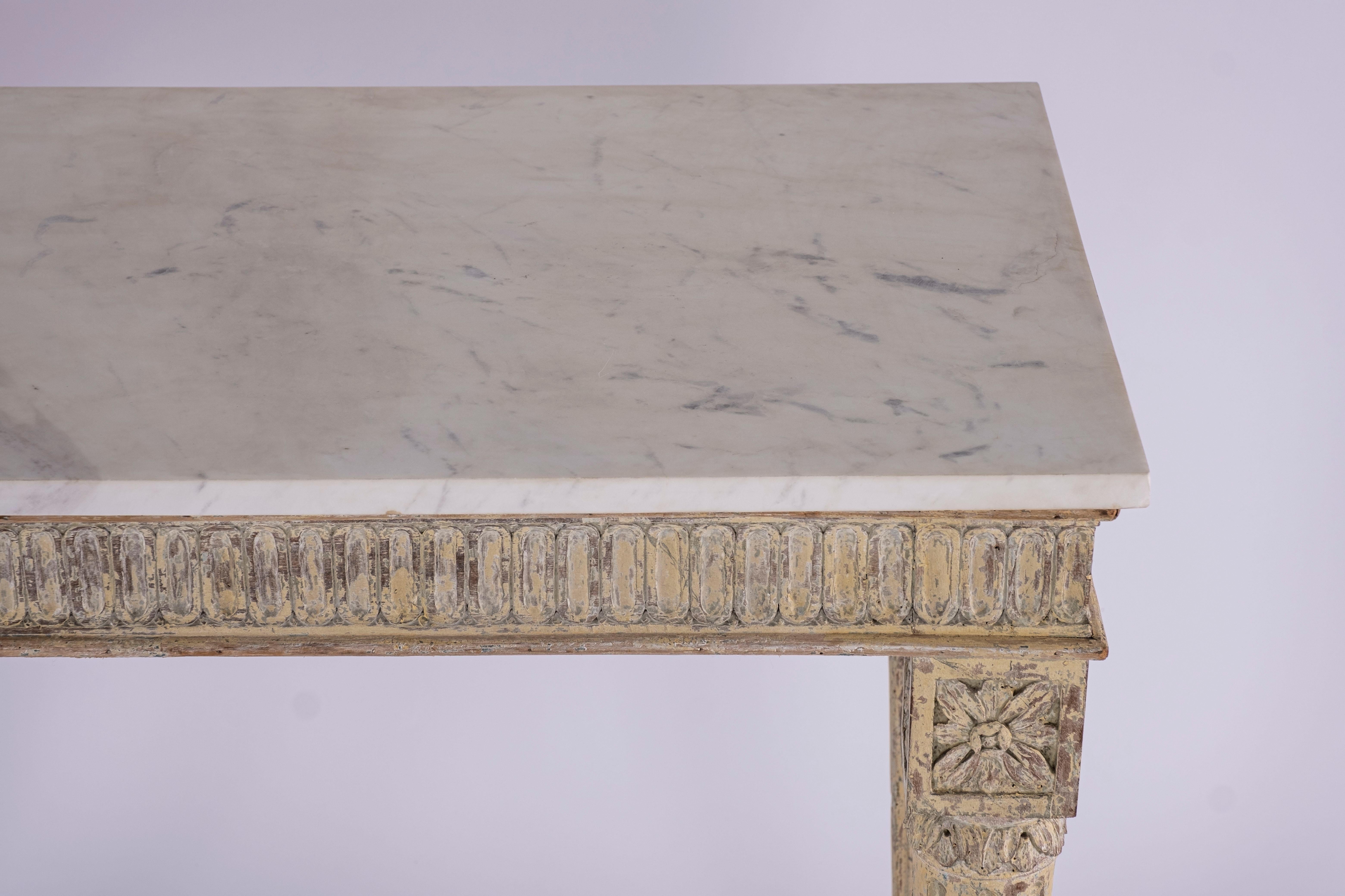 18th Century Italian Painted Console Table For Sale 4