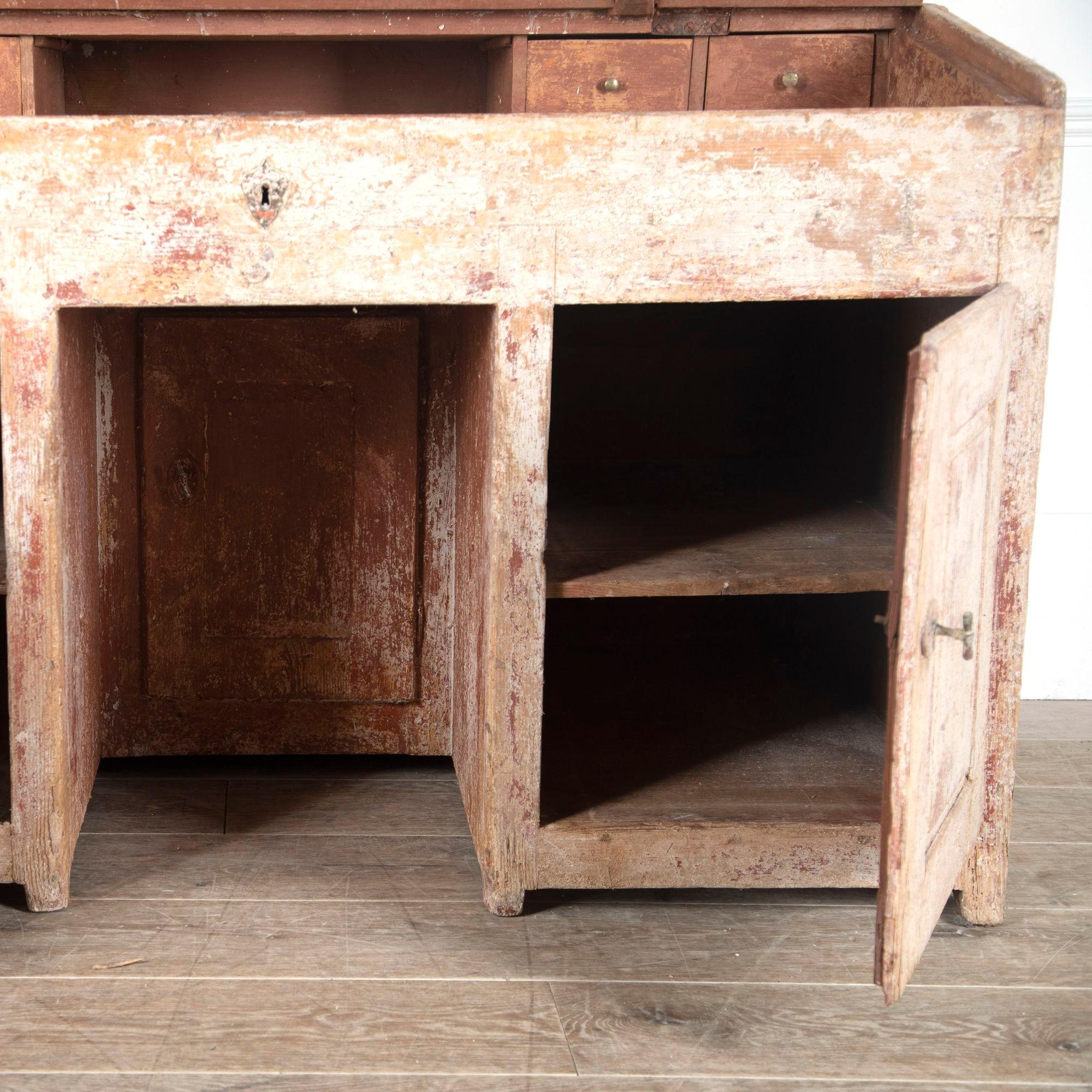 18th Century Italian Painted Pine Bureau For Sale 1