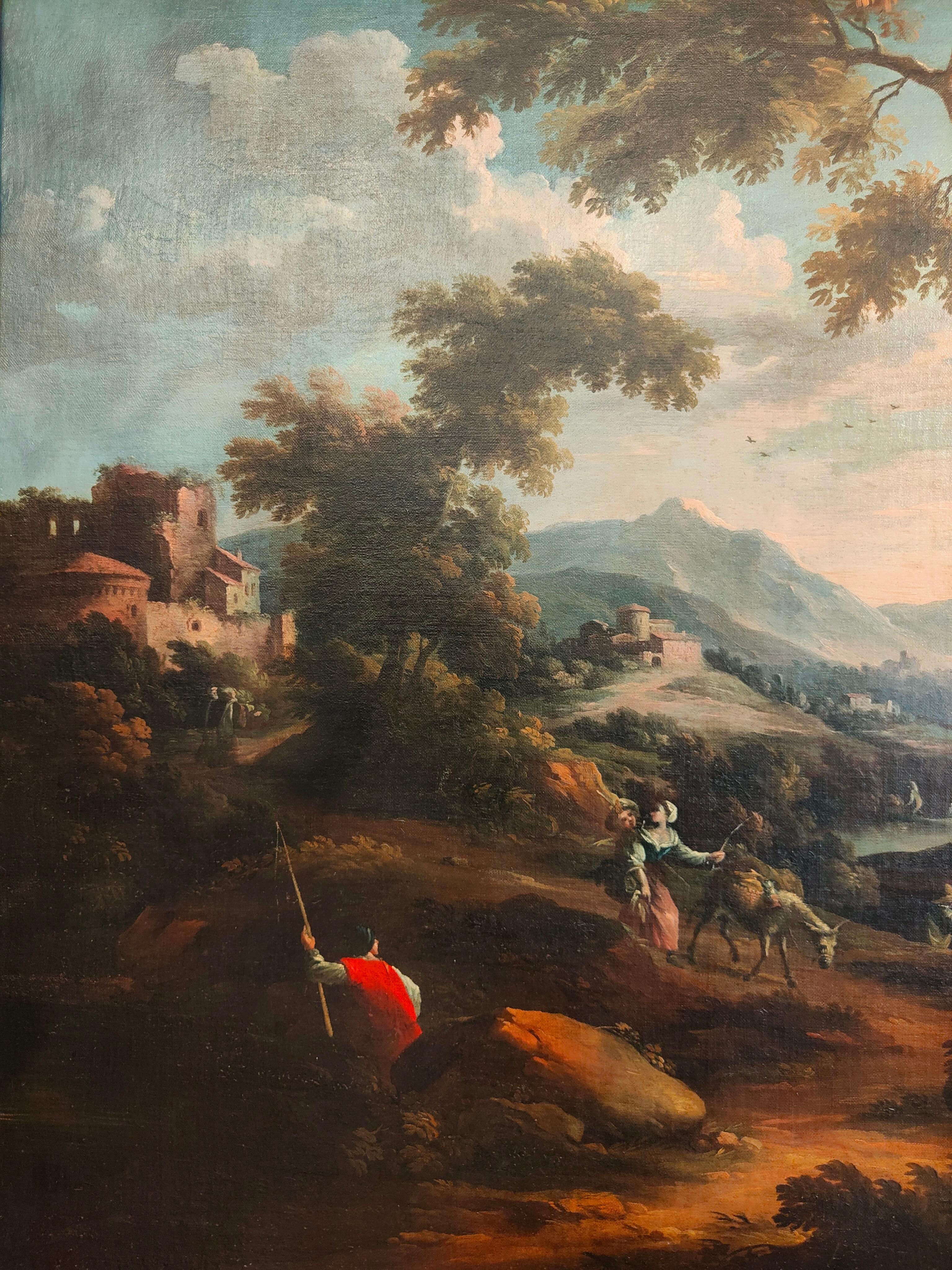 Peinture italienne du XVIIIe siècle du peintre Scipione Cignaroli Bon état - En vente à Alba, IT