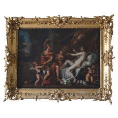 Peinture italienne du 18e siècle sur toile