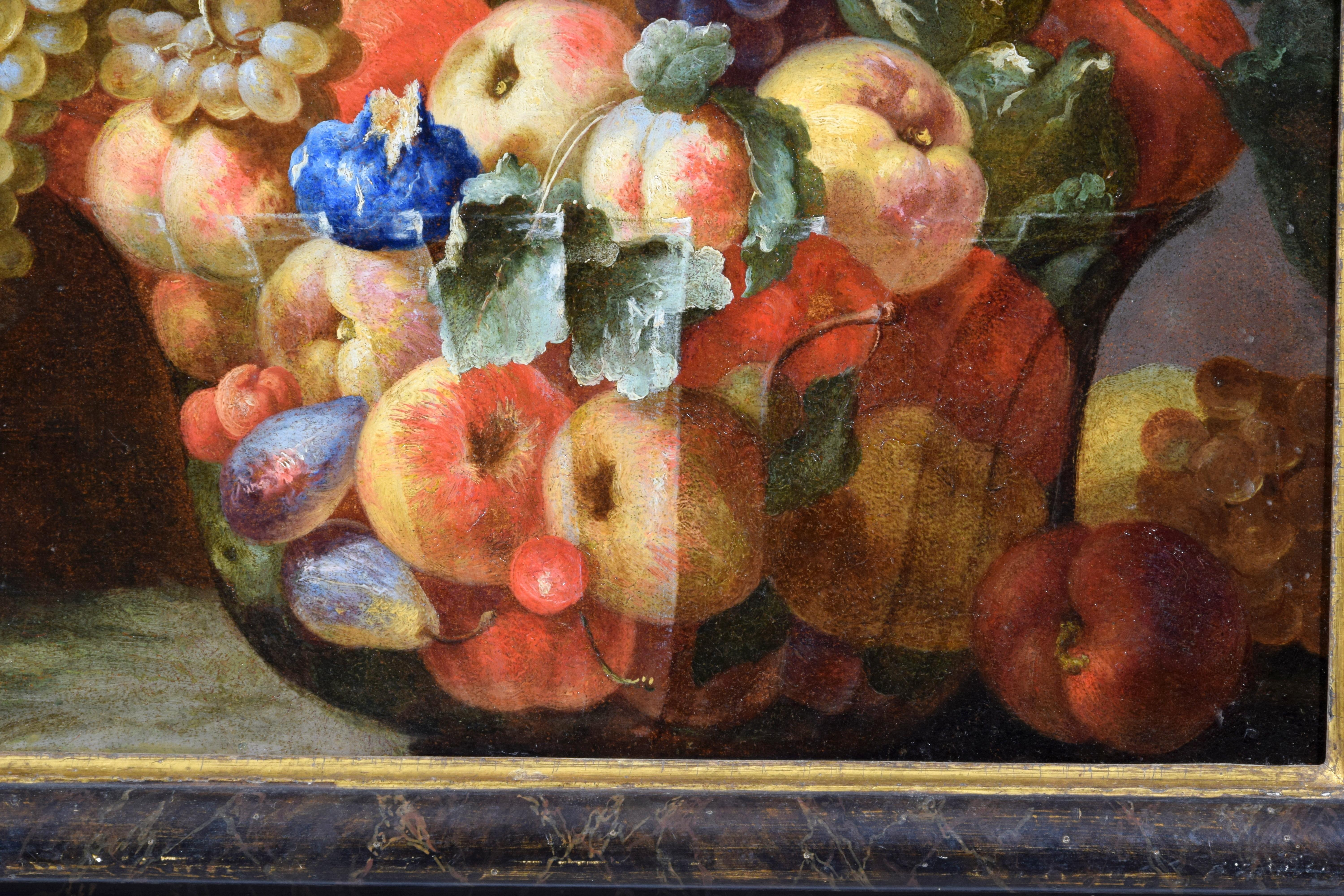 18th Century, Italian Painting Still Life by Giovanni Paolo Castelli Lo Spadino For Sale 10