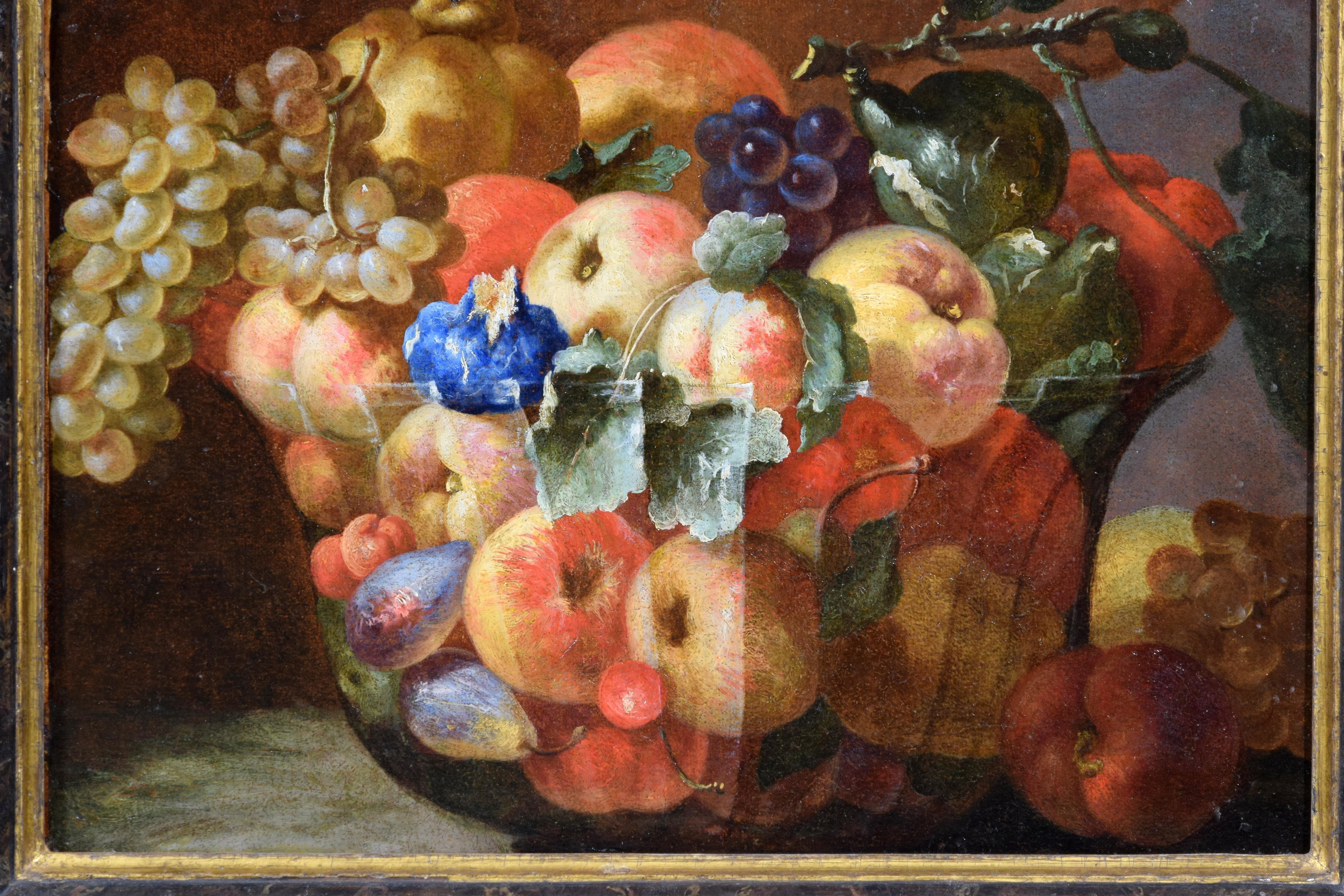 18th Century, Italian Painting Still Life by Giovanni Paolo Castelli Lo Spadino For Sale 3