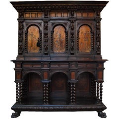 18th Century Italian Parquetry Inlaid Cabinet