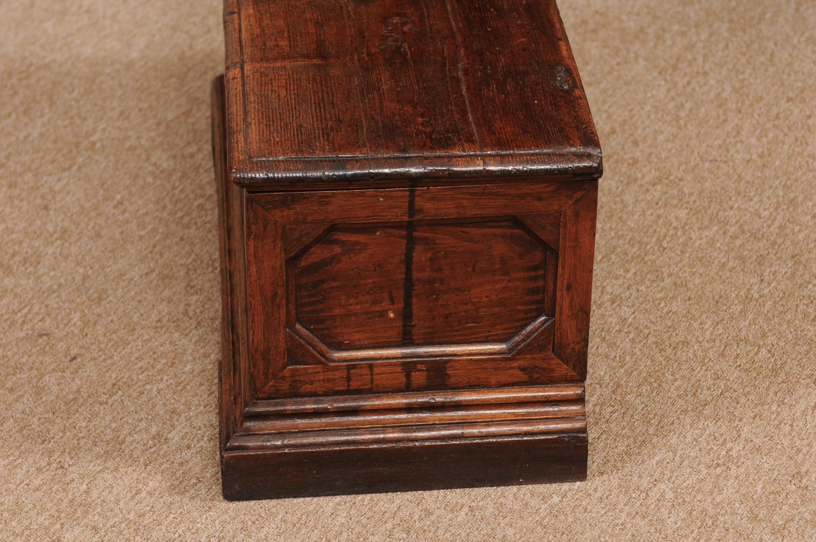 18th Century Italian Pine Coffer For Sale 6