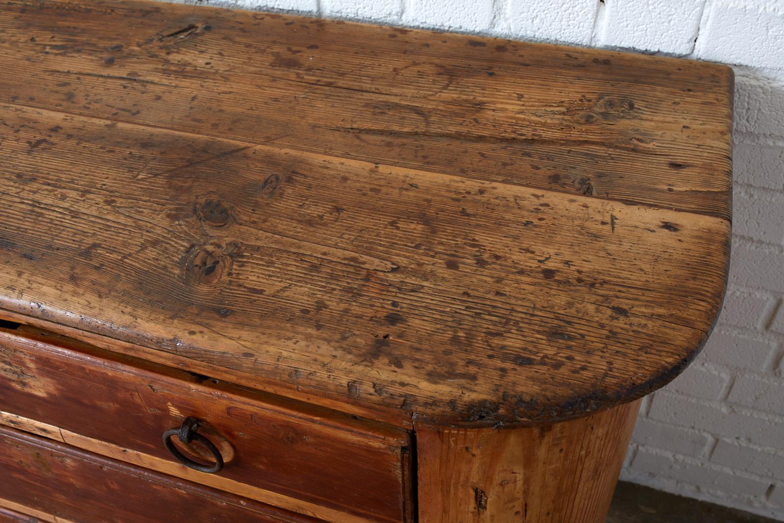 18th Century Italian Pine Sideboard Chest Dresser 3