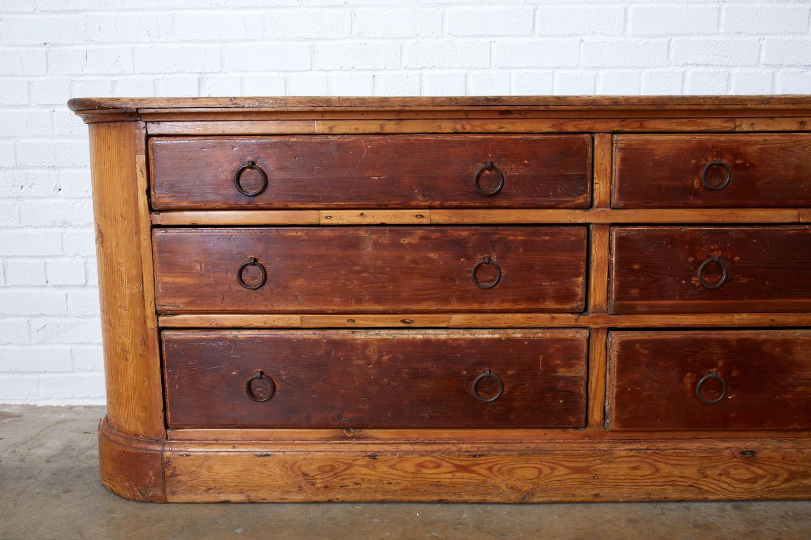 18th Century Italian Pine Sideboard Chest Dresser 5