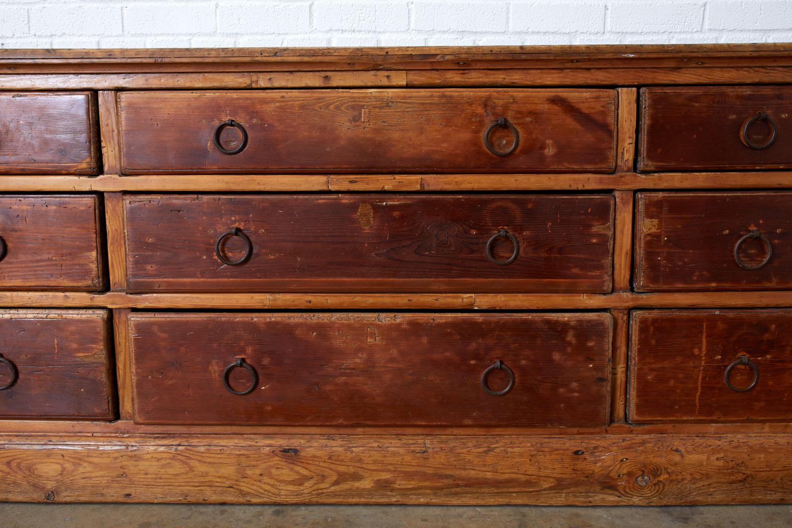 18th Century Italian Pine Sideboard Chest Dresser 8