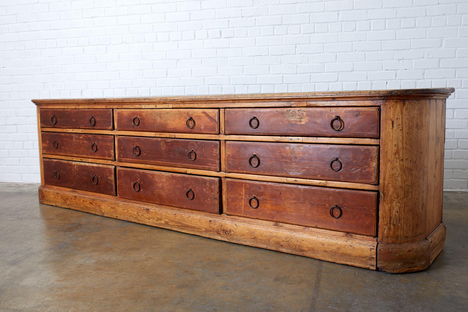 Rustic 18th Century Italian Pine Sideboard Chest Dresser